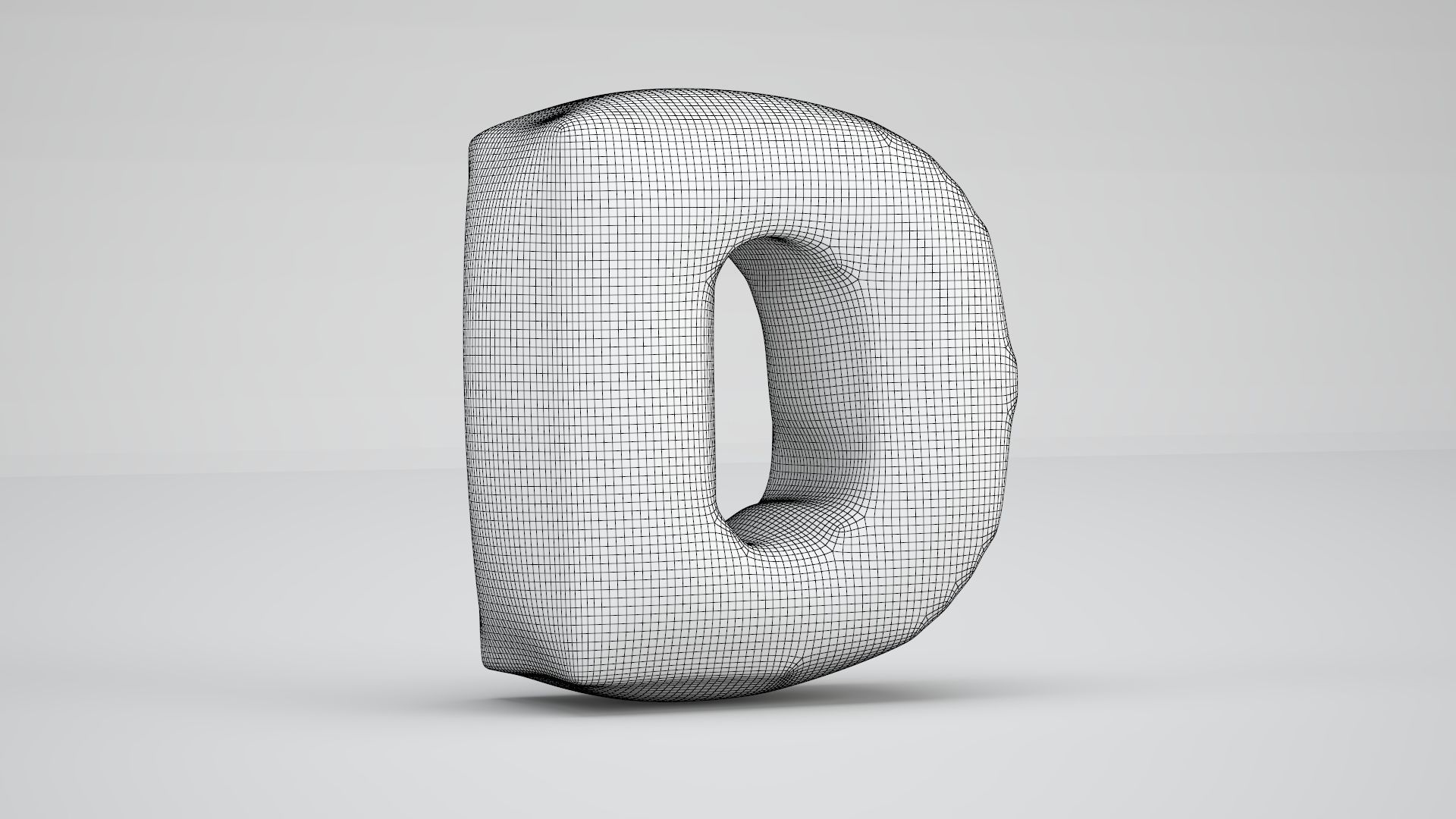 D Balloon Silver 3D model_11