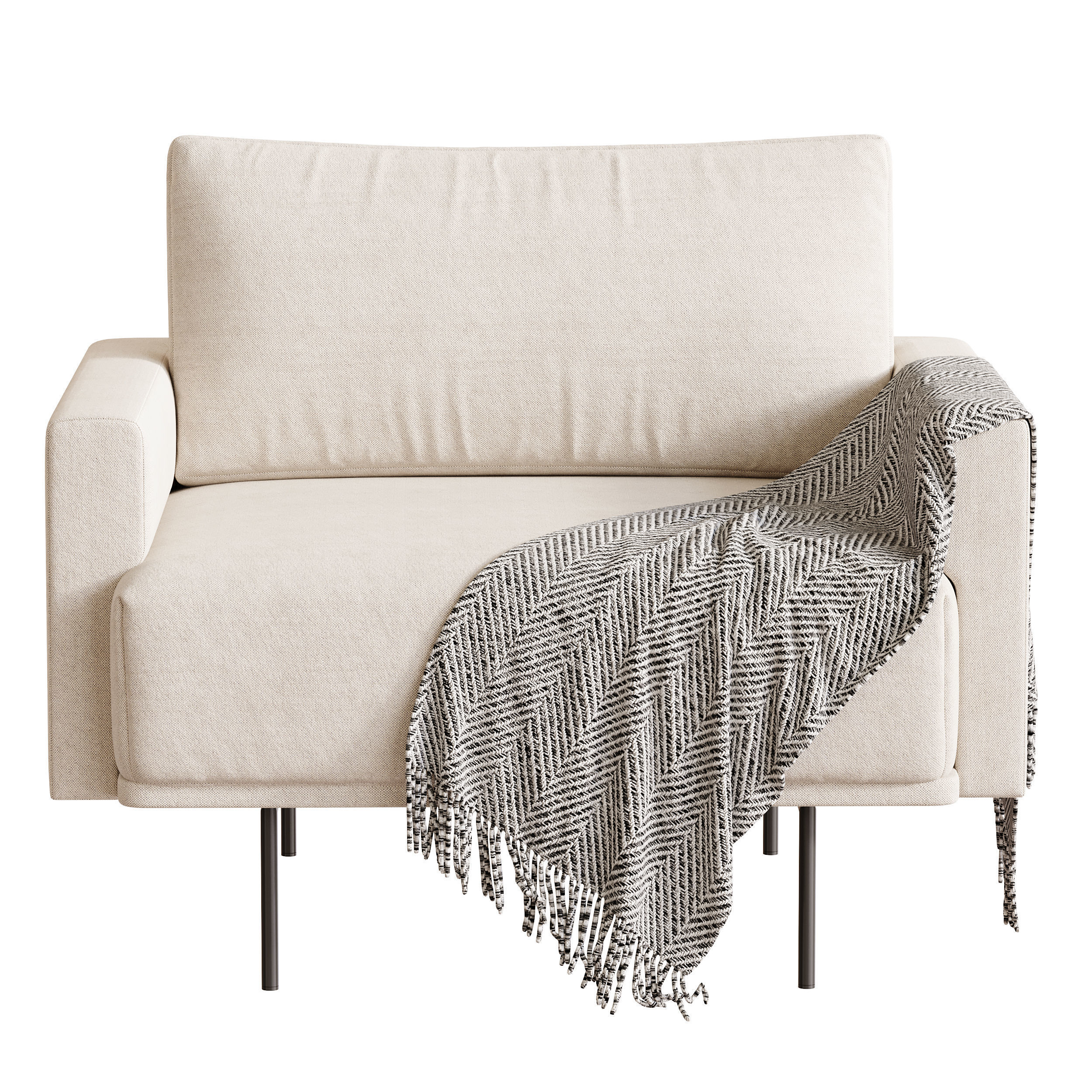 Armchair Misl Barhat Emerald 3D model_7