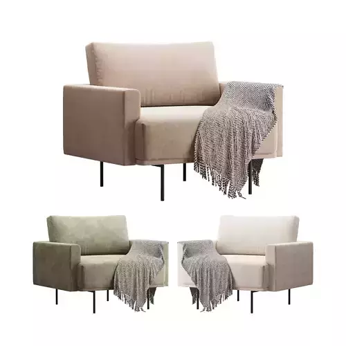 Armchair Misl Barhat Emerald 3D model