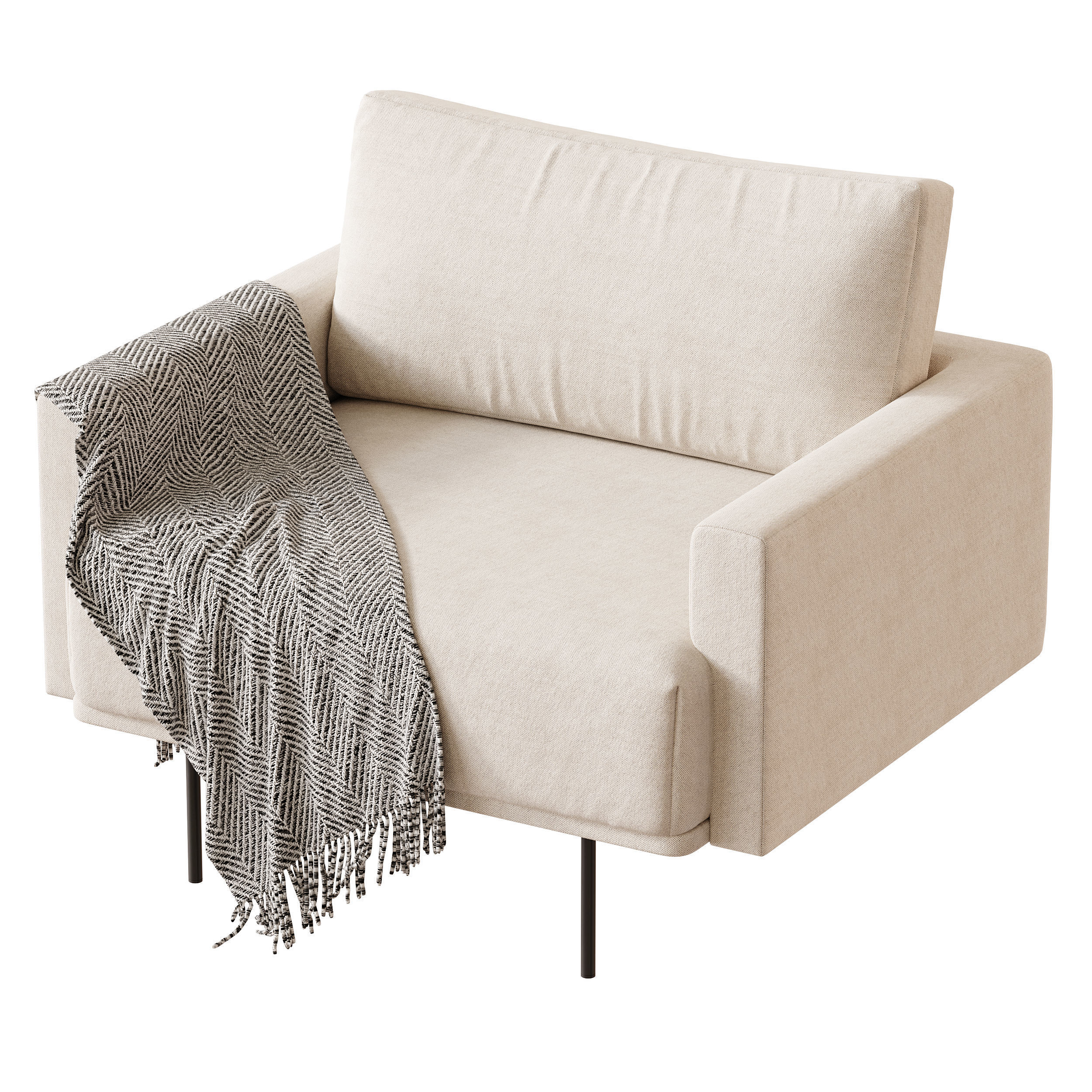 Armchair Misl Barhat Emerald 3D model_9