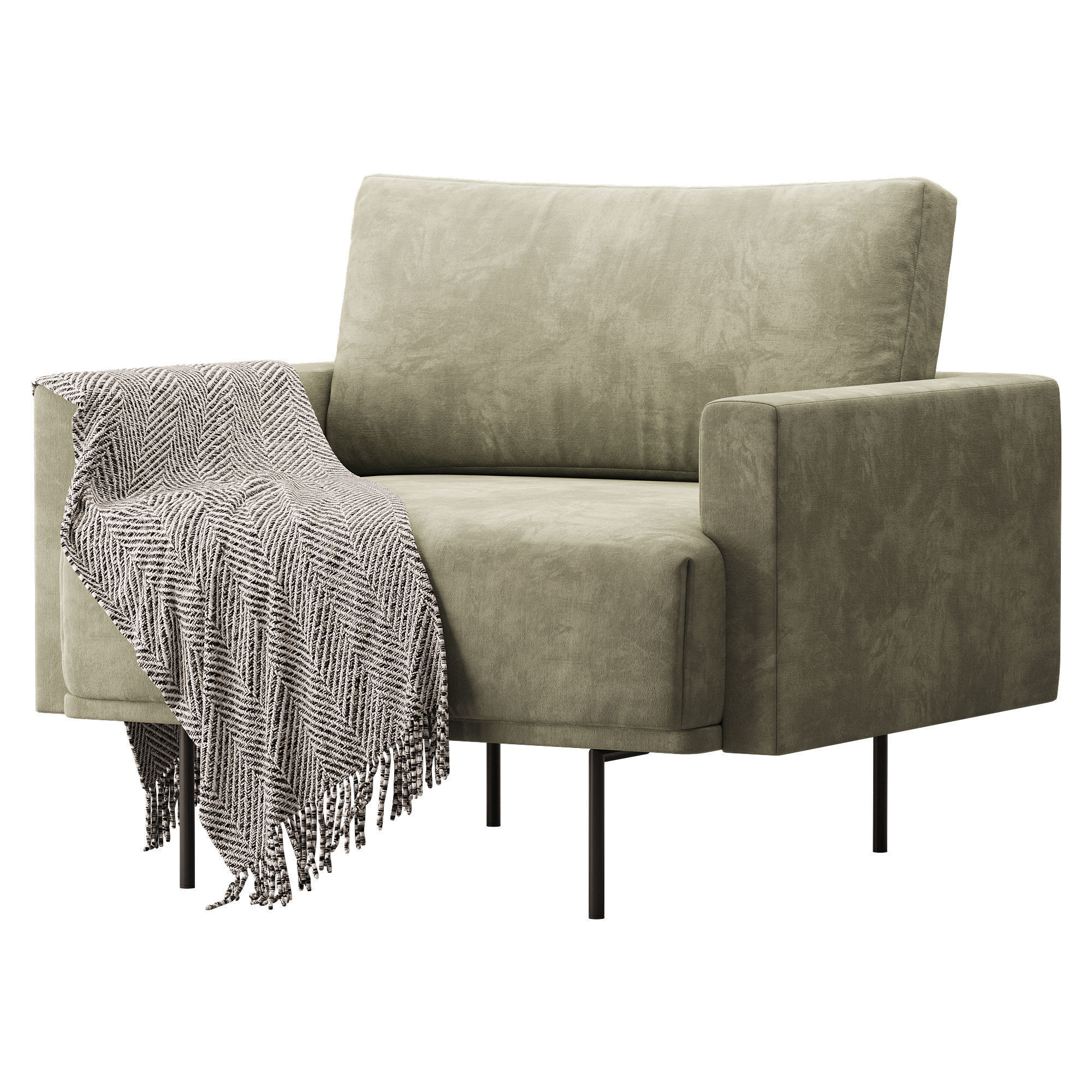 Armchair Misl Barhat Emerald 3D model_6