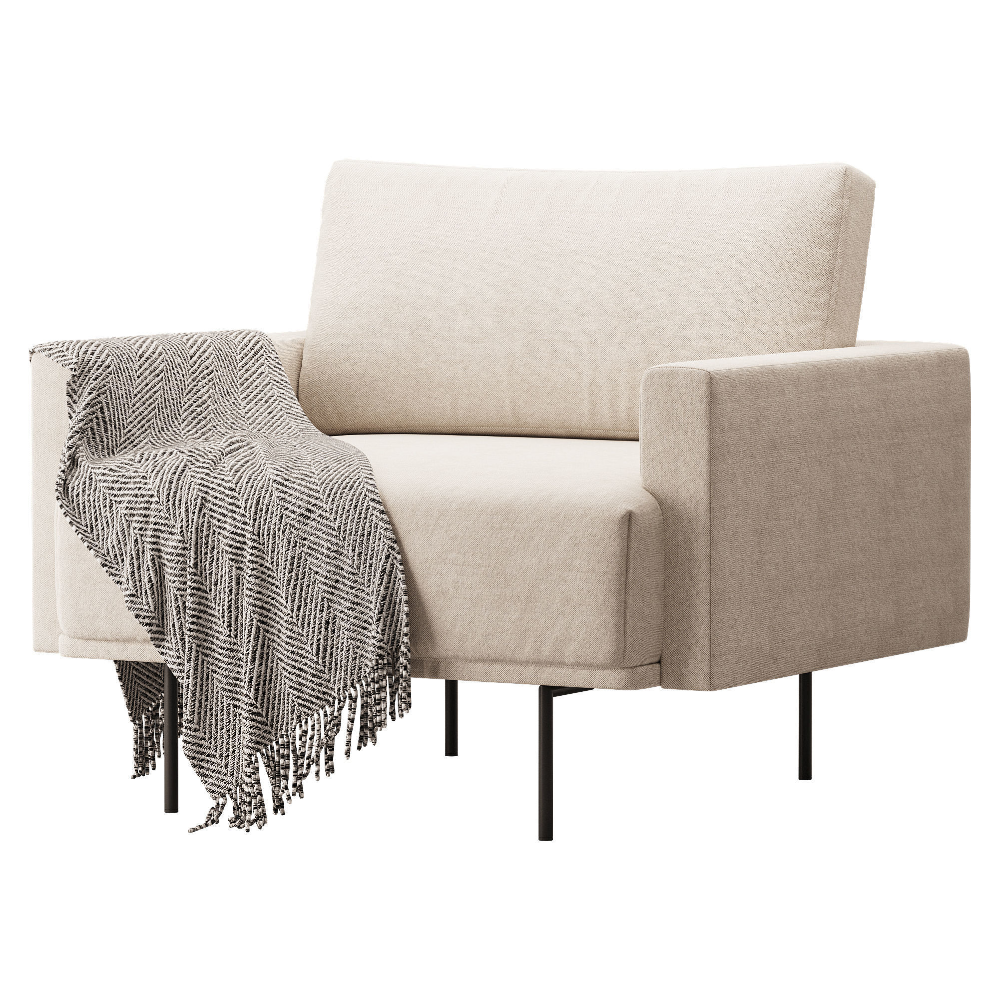 Armchair Misl Barhat Emerald 3D model_5