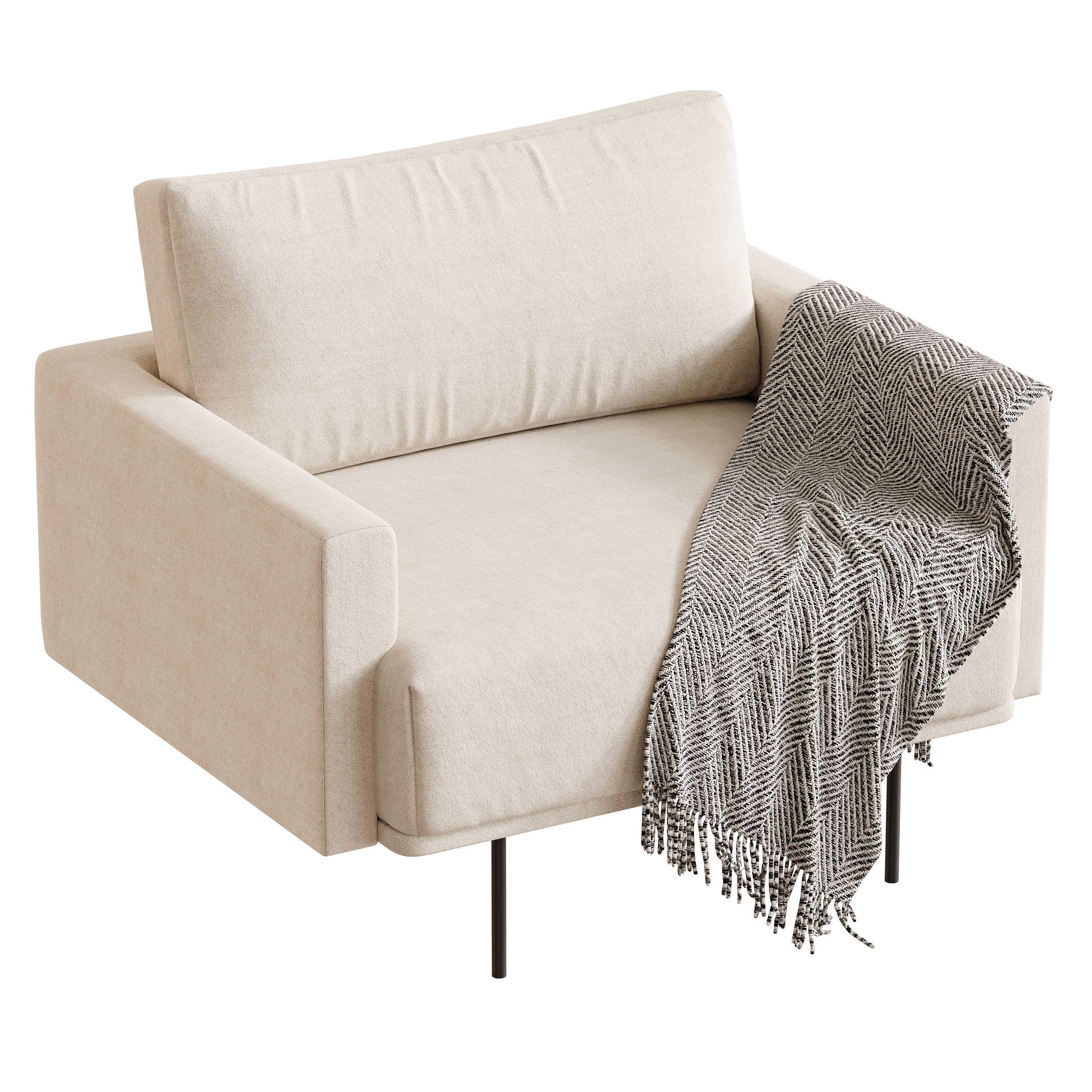 Armchair Misl Barhat Emerald 3D model_8