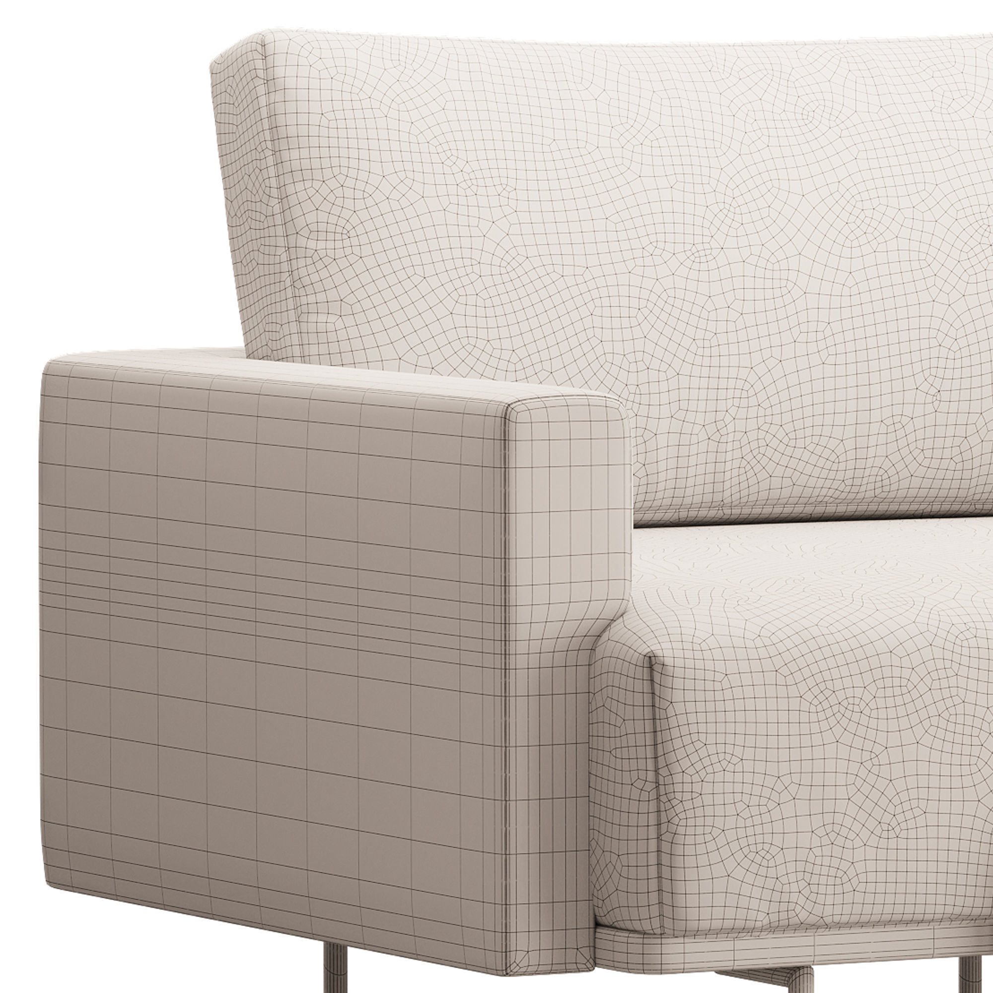 Armchair Misl Barhat Emerald 3D model_14