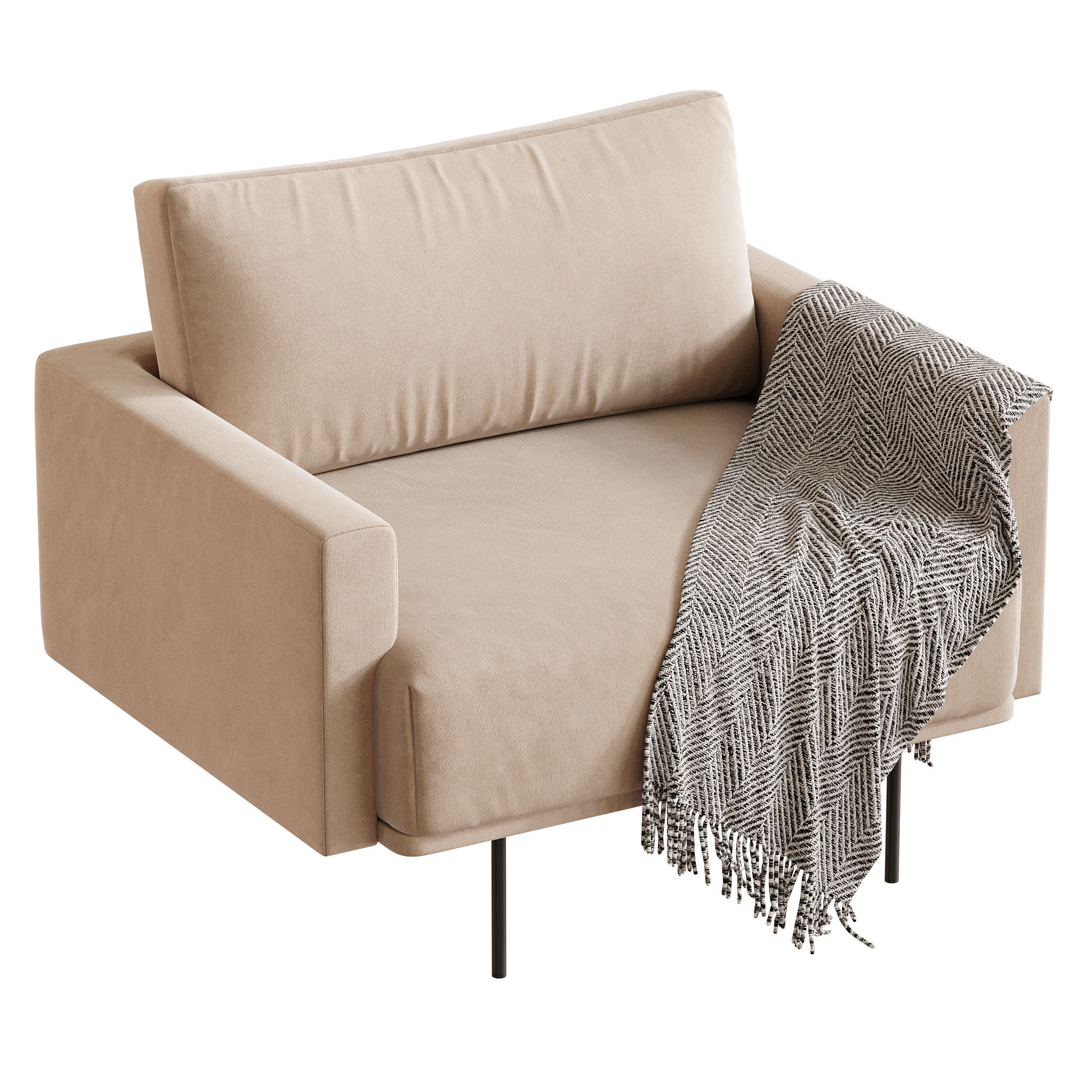 Armchair Misl Barhat Emerald 3D model_11