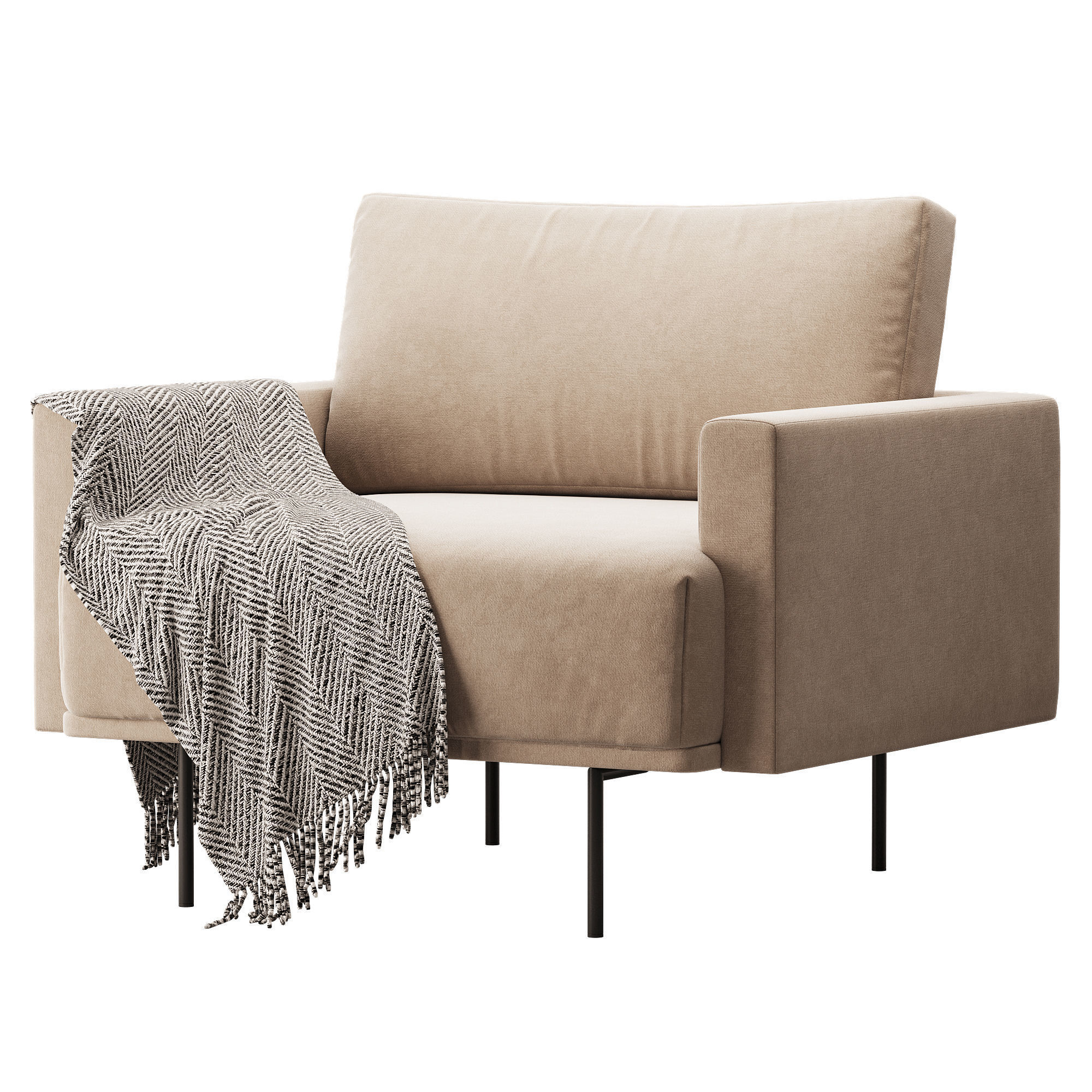 Armchair Misl Barhat Emerald 3D model_4