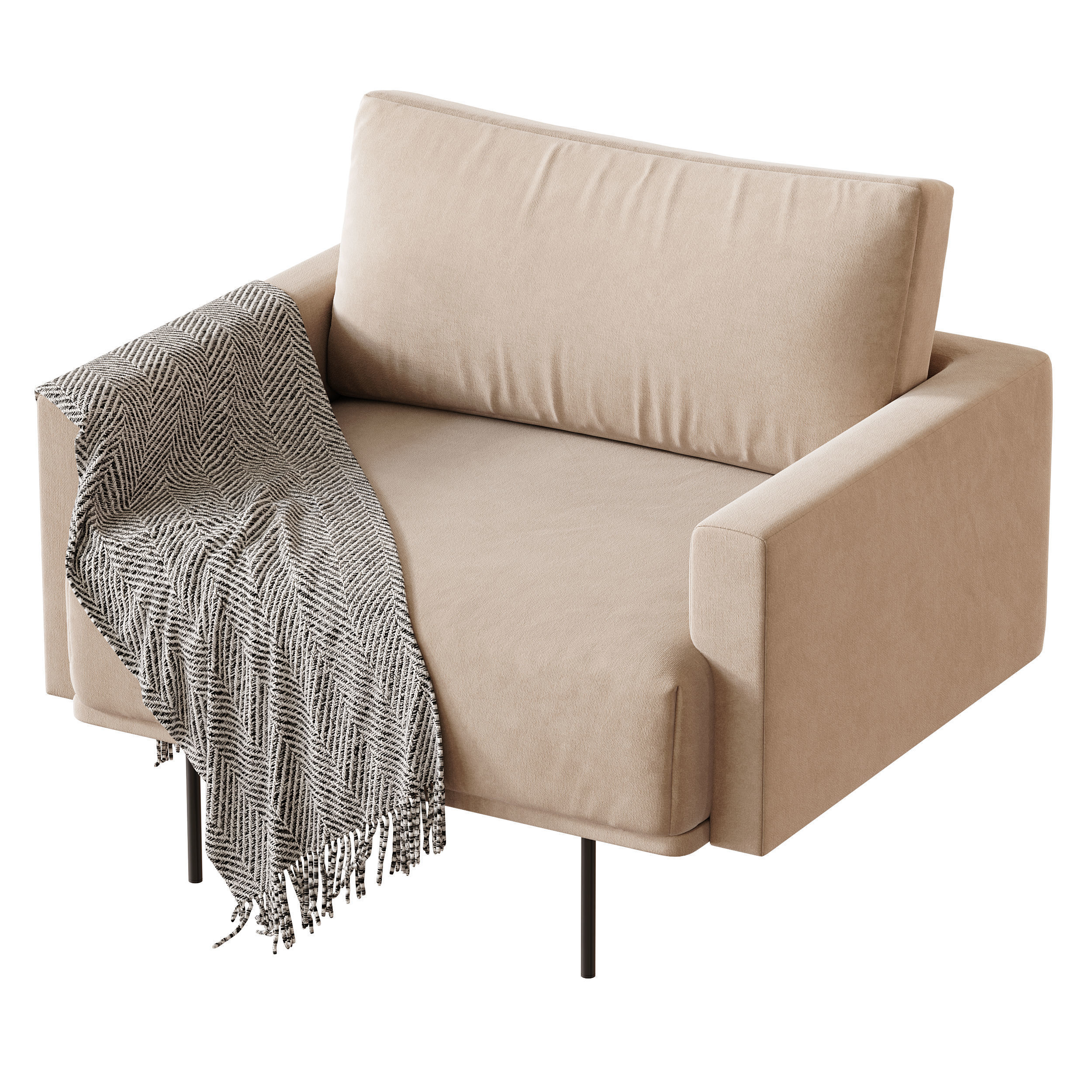 Armchair Misl Barhat Emerald 3D model_12