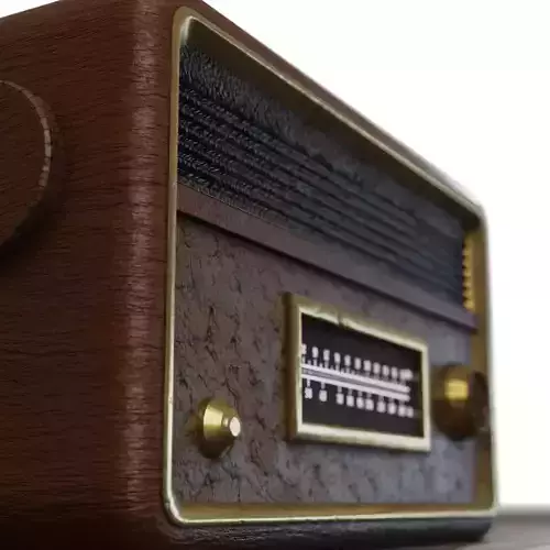 Vintage Radio Game-Ready PBR Model Low-poly 3D model