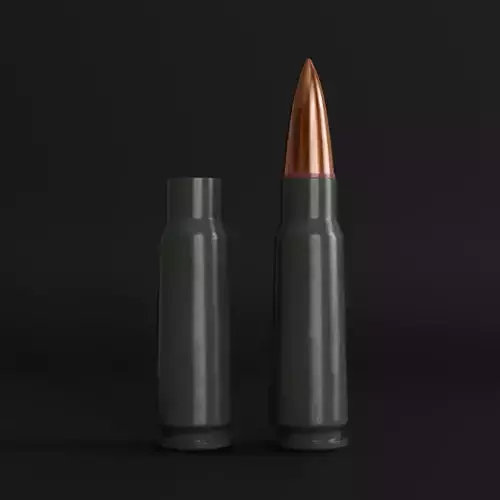 7 62x39 USSR RUSSIAN Ammunition 3D model