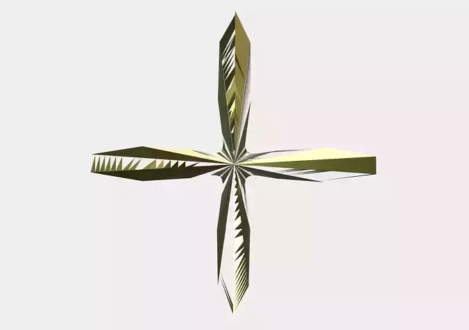 The Harmonic Cross of Consciousness Free low-poly 3D model