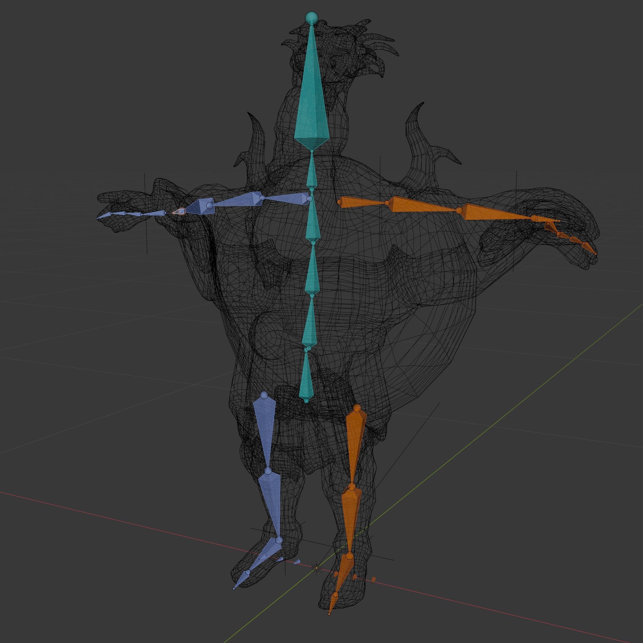 Elderly Warrior Viking Character with Antlered Cloak Rigged a... Low-poly 3D model_6