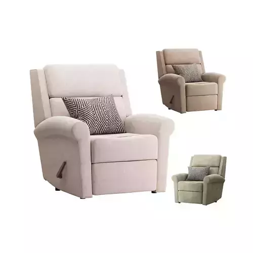 Belle Fabric Recliner 3D model