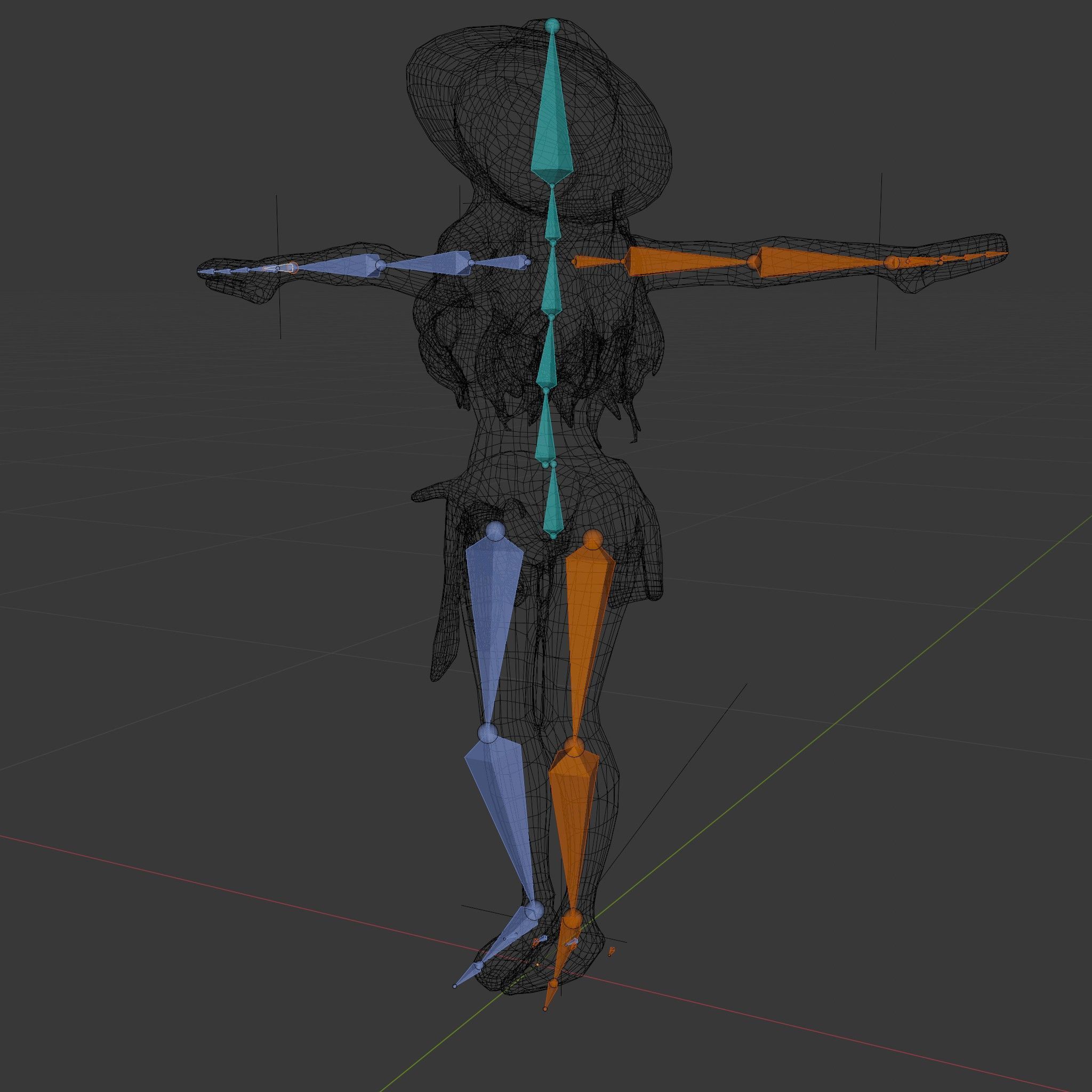 Beach Vibe Character Rigged and Animated D Model Low-poly 3D model_6