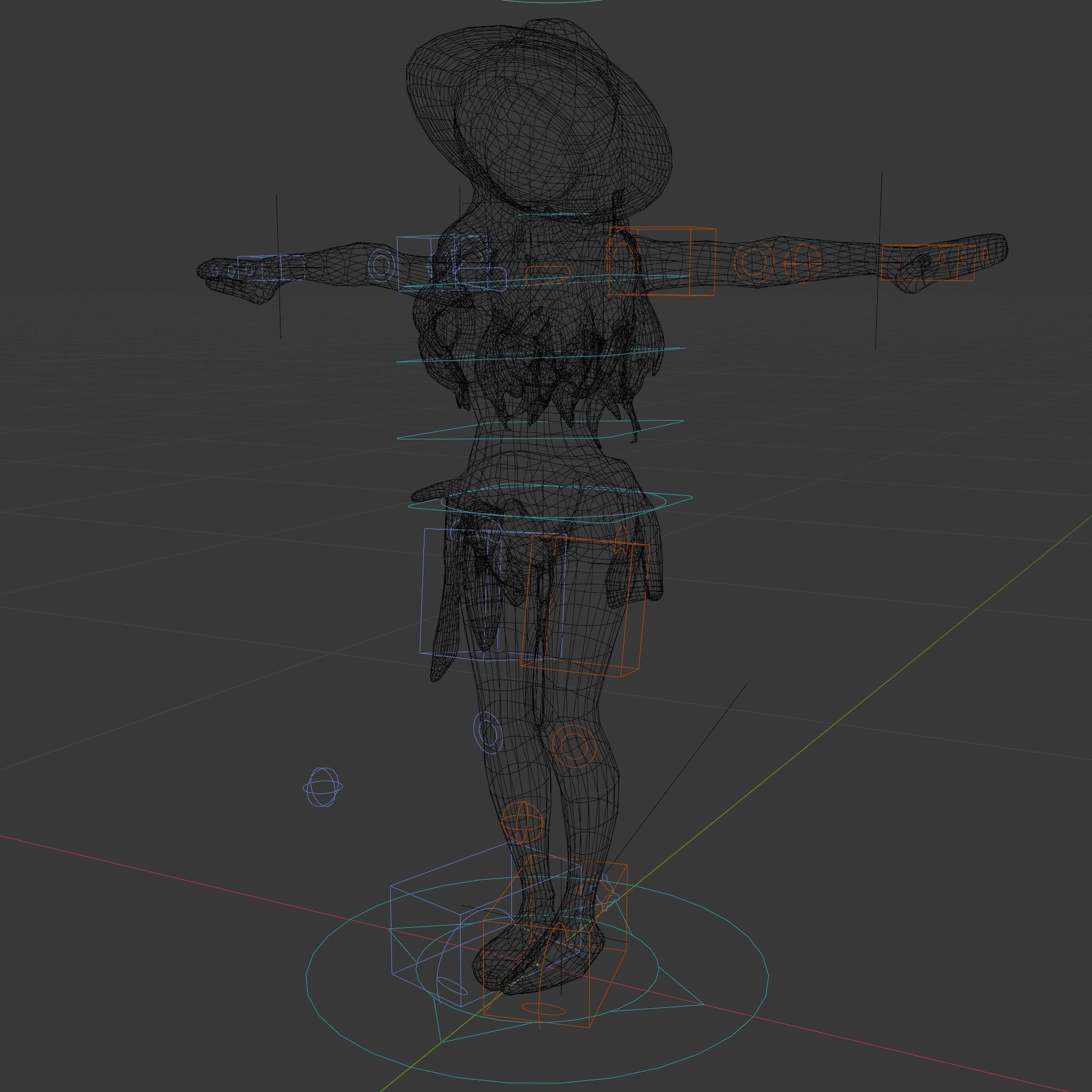 Beach Vibe Character Rigged and Animated D Model Low-poly 3D model_5