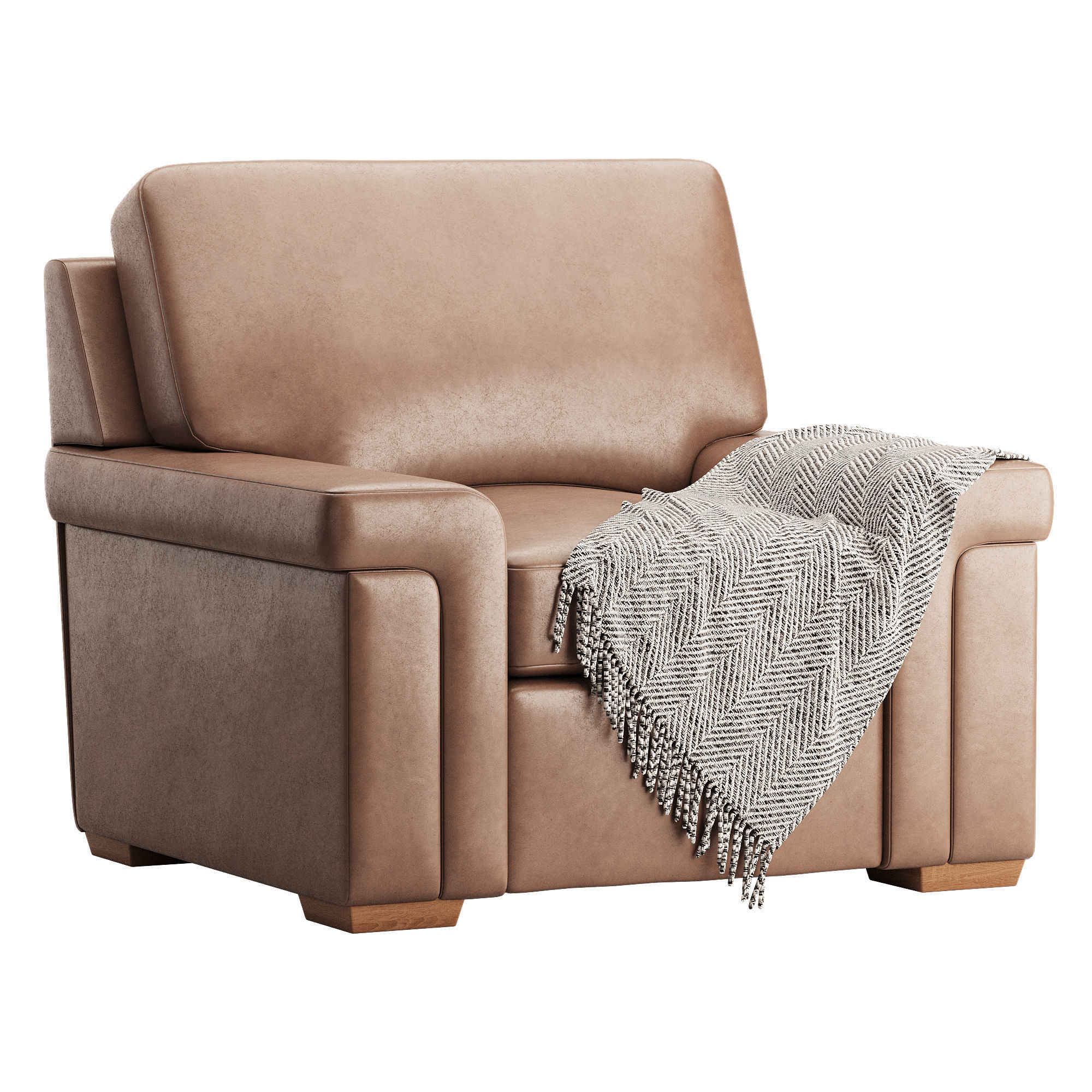 Blanchard Fabric Chair 3D model_2