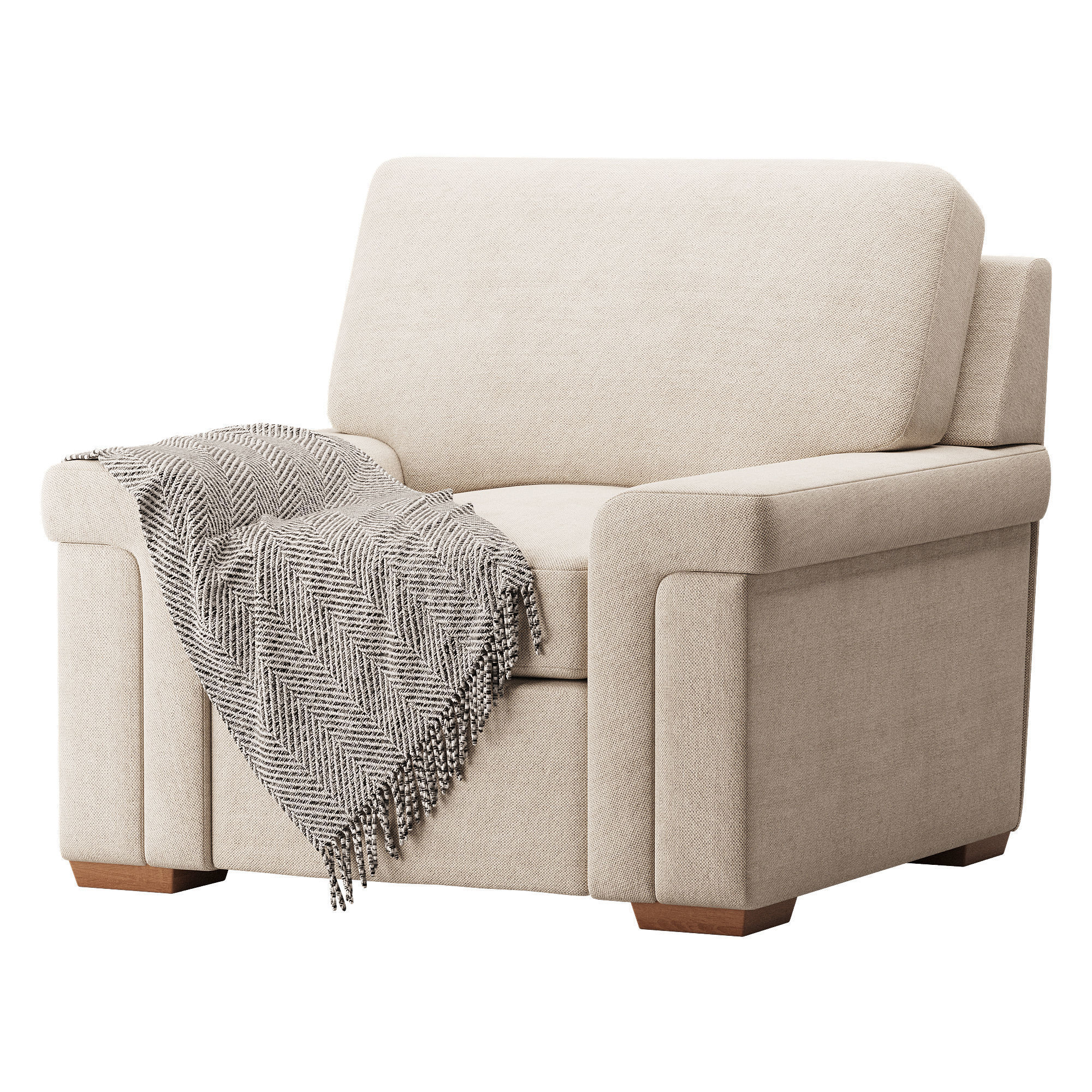 Blanchard Fabric Chair 3D model_4