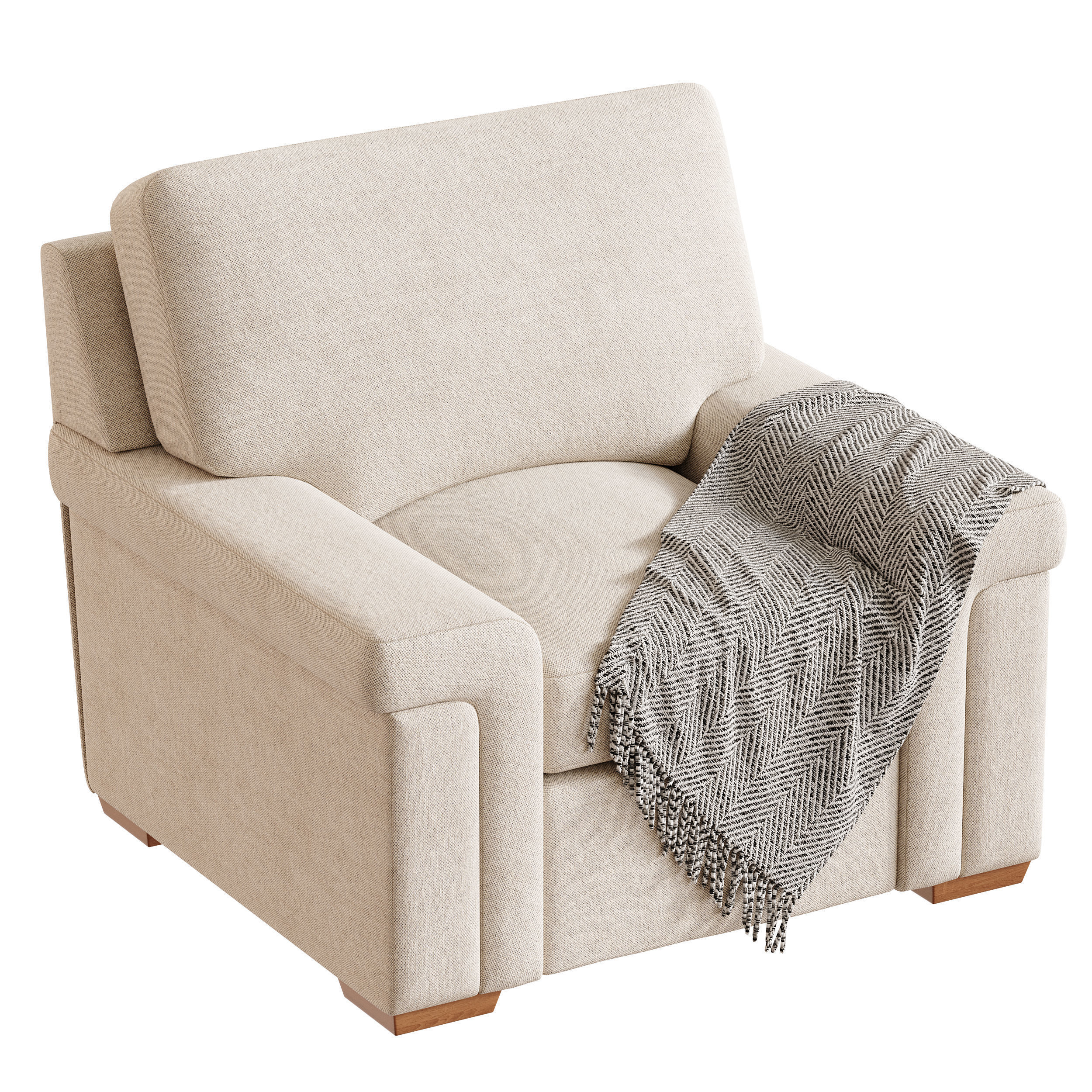 Blanchard Fabric Chair 3D model_11