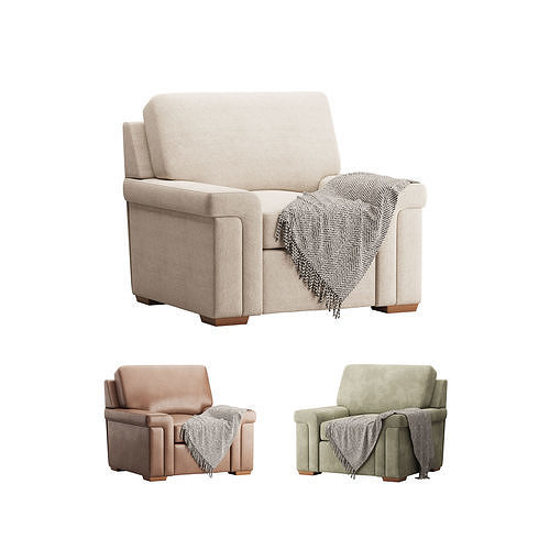 Blanchard Fabric Chair 3D model