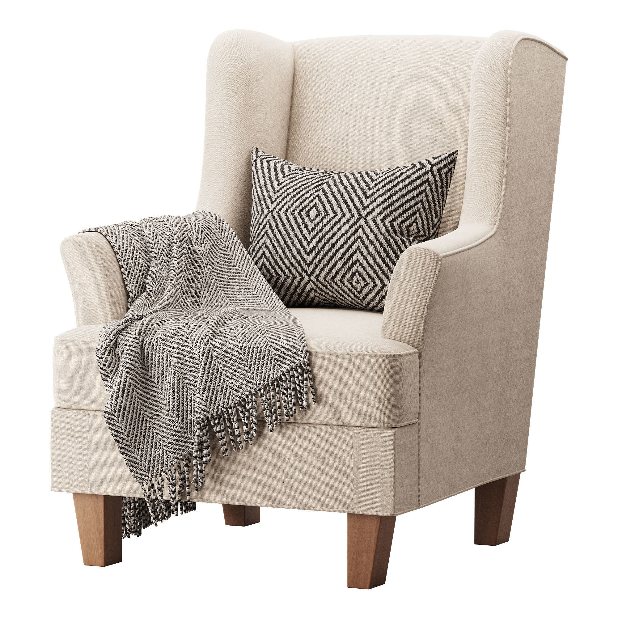 Bradstreet Fabric Chair 3D model_5