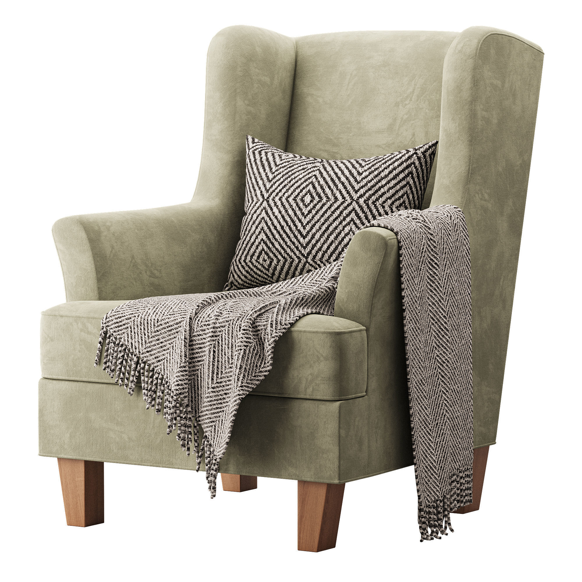 Bradstreet Fabric Chair 3D model_1