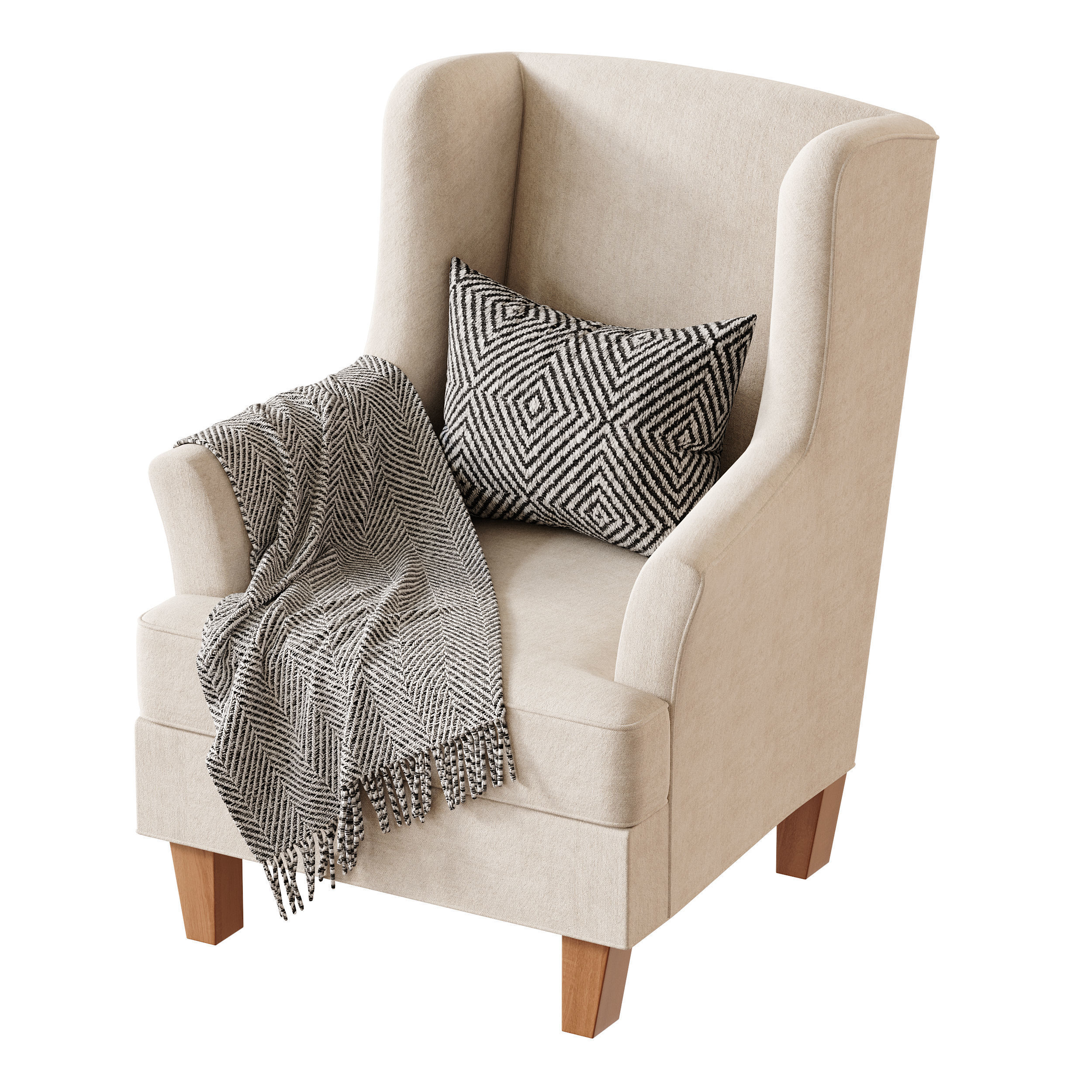 Bradstreet Fabric Chair 3D model_9