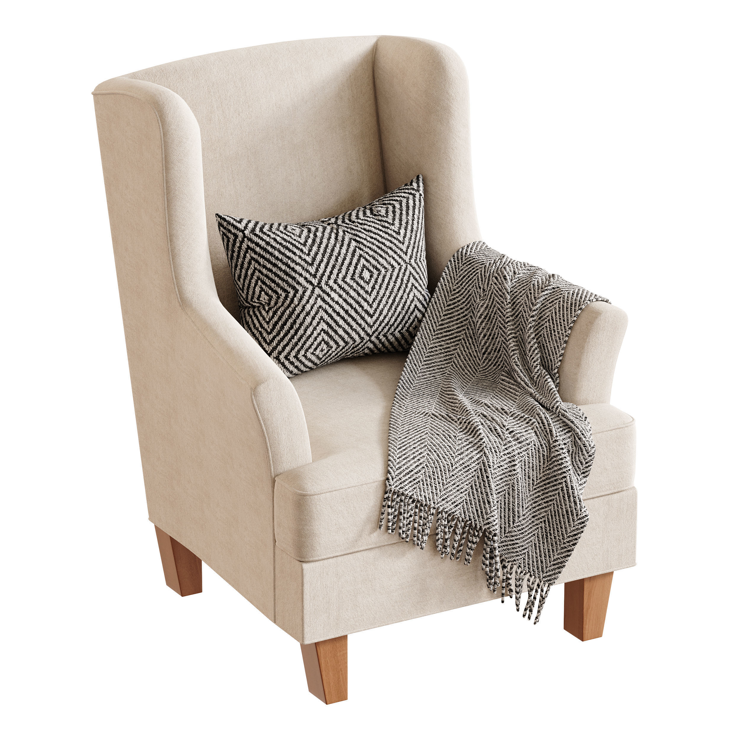 Bradstreet Fabric Chair 3D model_7