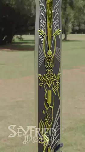 Love and Deepspace Xavier Fallen Crown Cosplay 3D print Sword