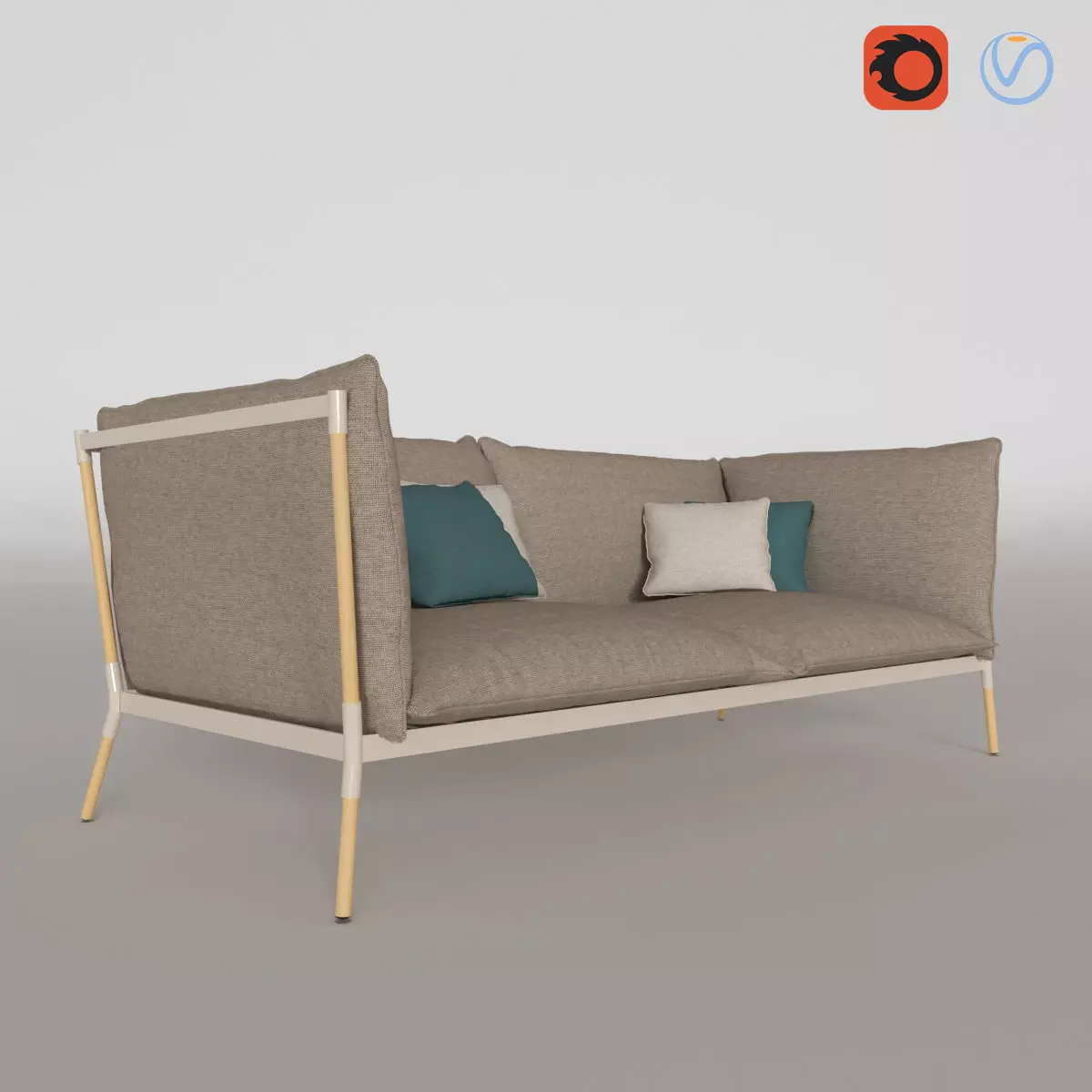 Grotto sofa 3D model_0