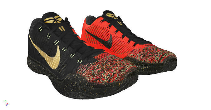 Nike kobe 10 Elite Christmas Low-poly 3D model