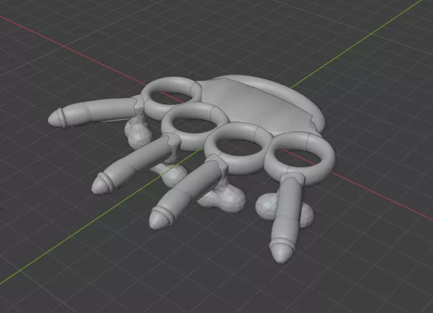 C0ck Knuckles 3D print model_0