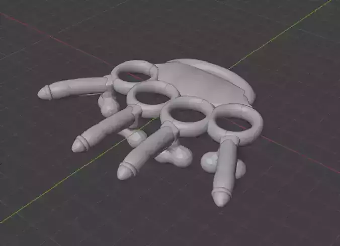 C0ck Knuckles 3D print model