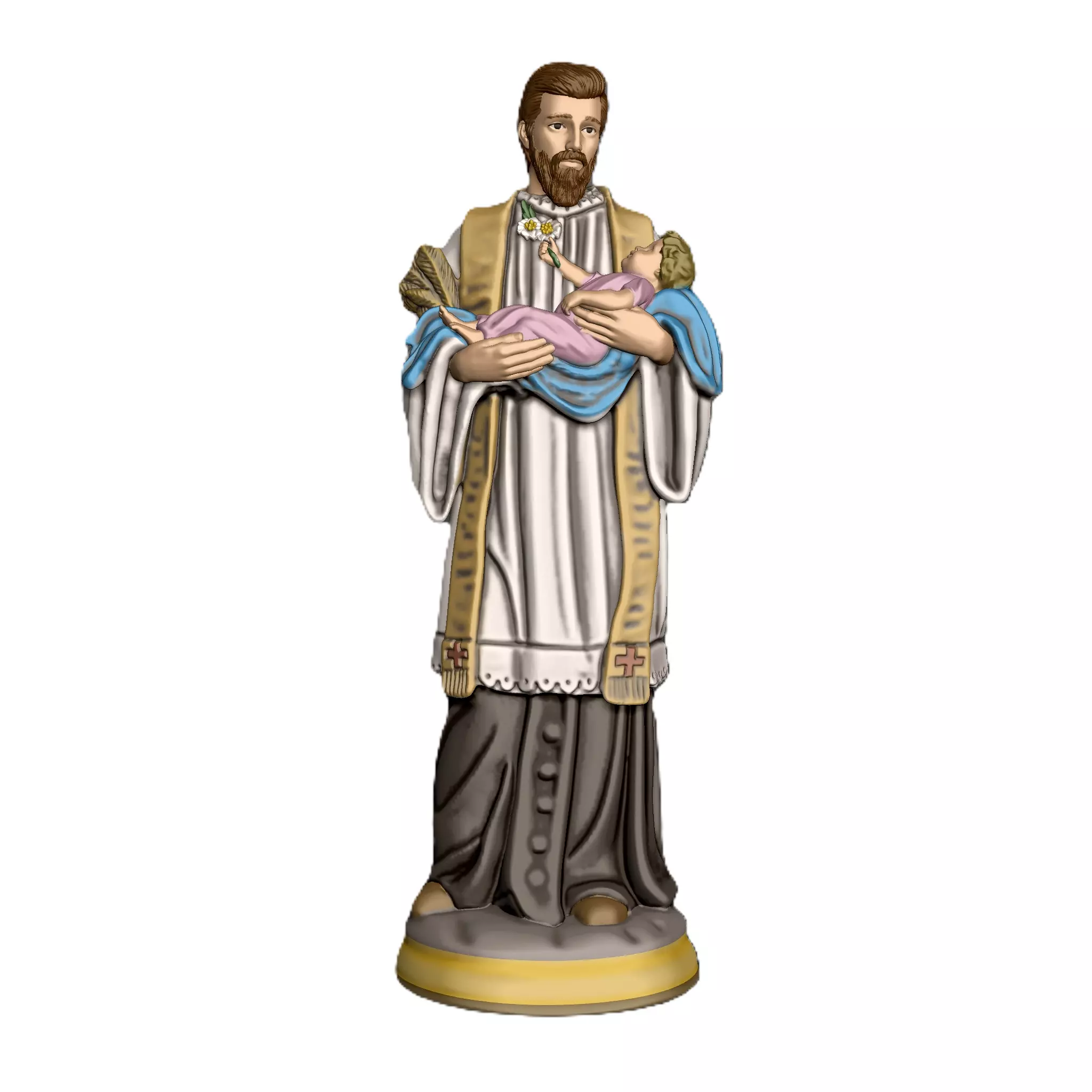 Satue of Saint Cayetano 3D print model_1
