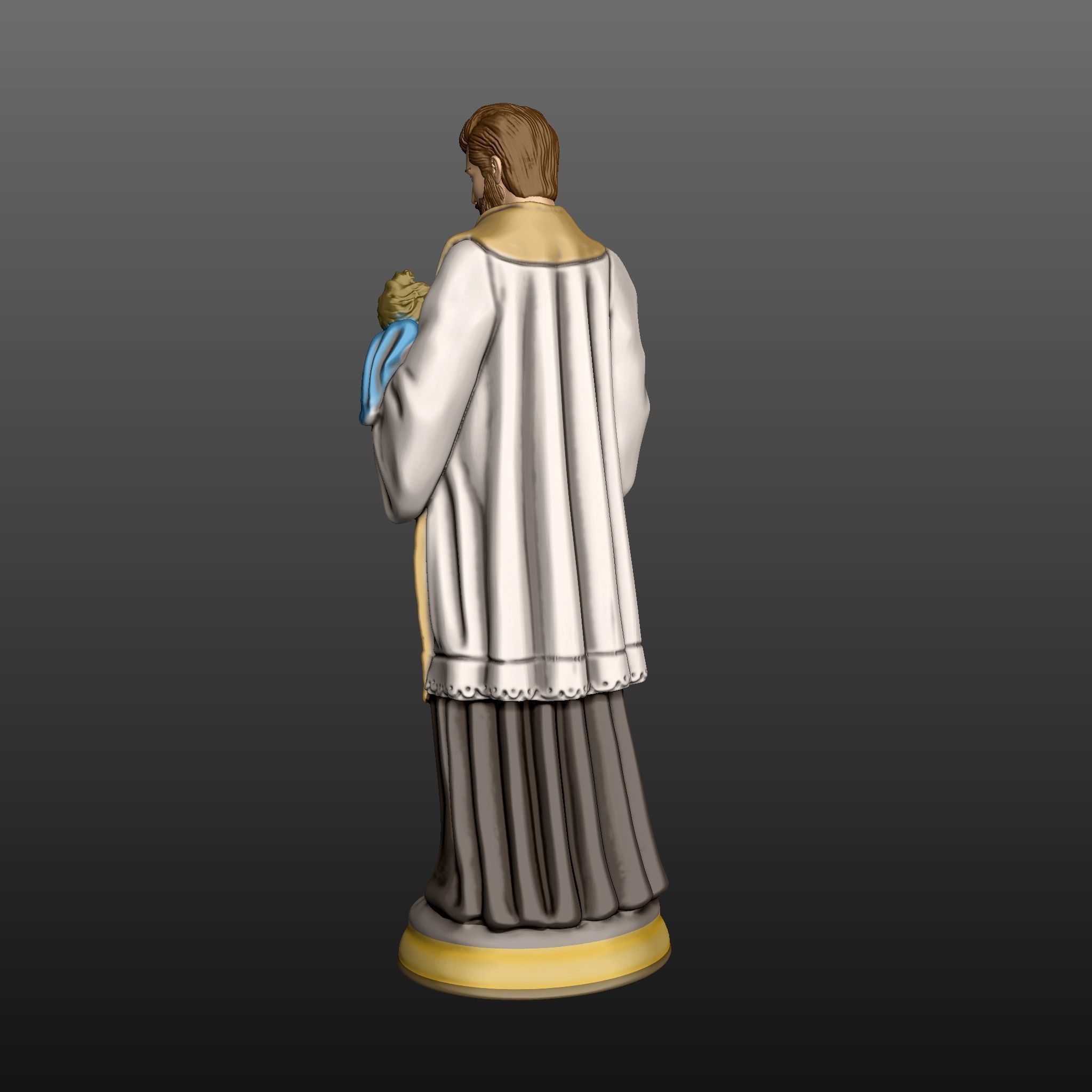 Satue of Saint Cayetano 3D print model_4