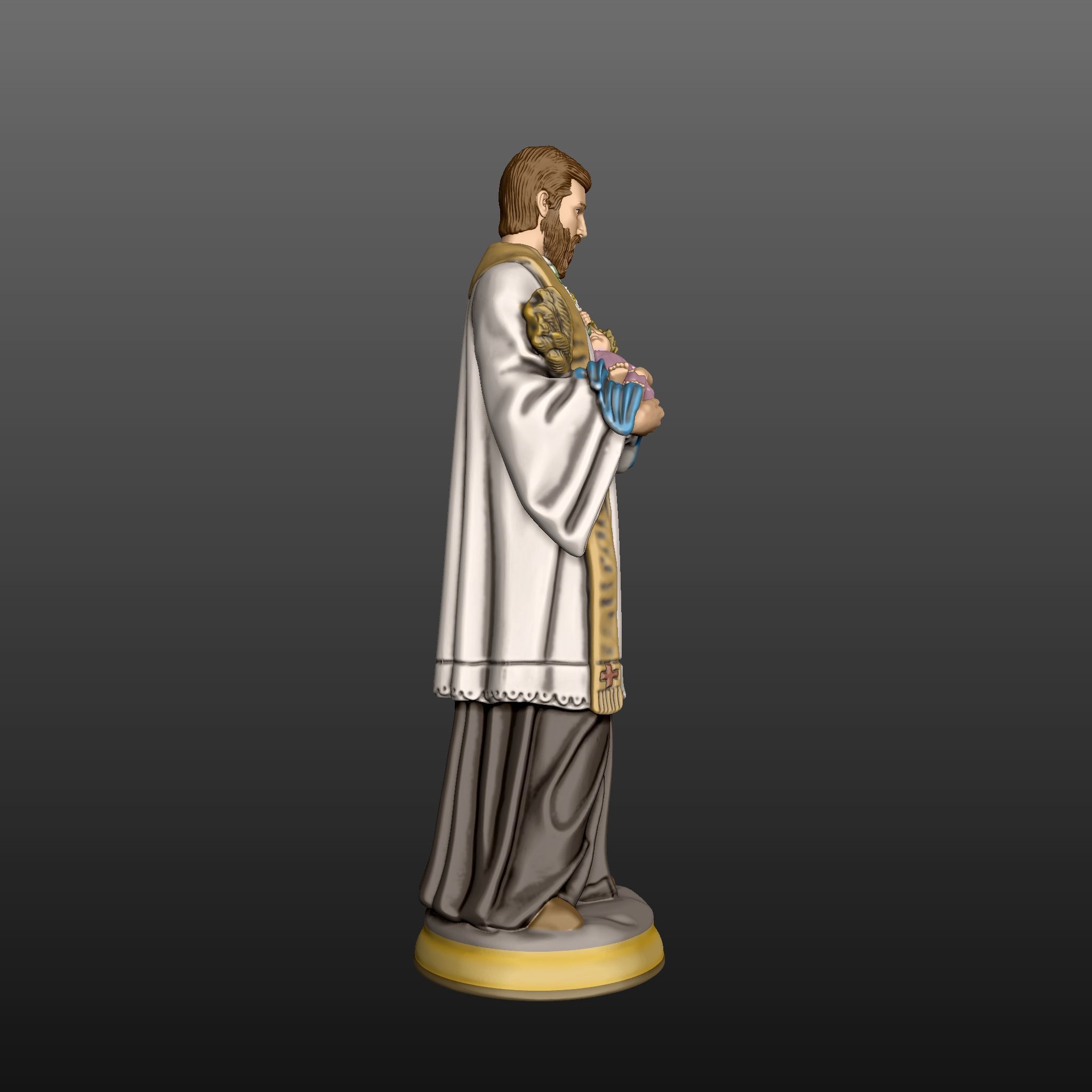 Satue of Saint Cayetano 3D print model_5