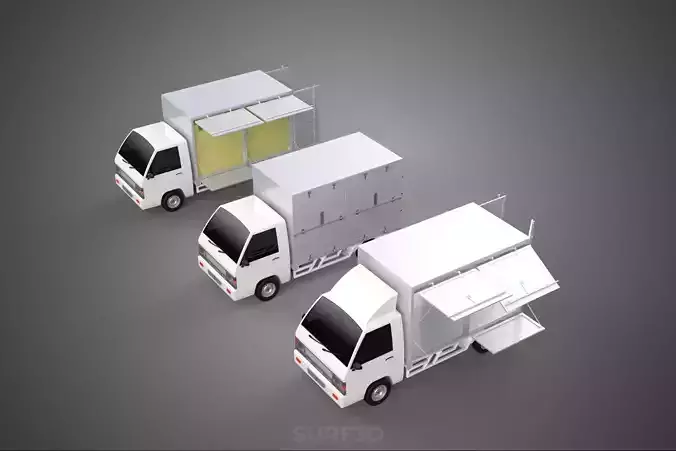 COLLECTION BOX TRUCK DELIVERY CARGO PICKUP FREIGHT CUBE VAN CAR