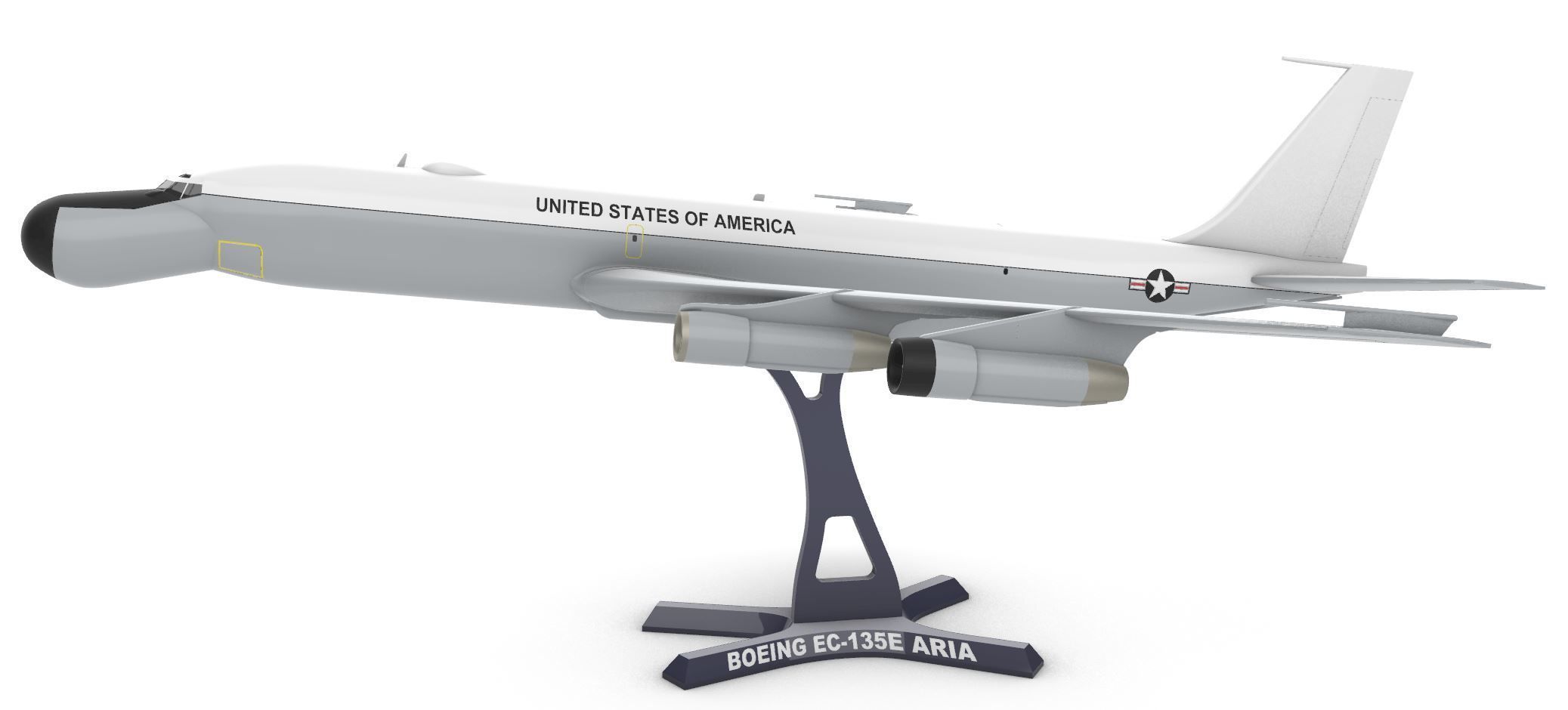Boeing EC-135 3D print model_5