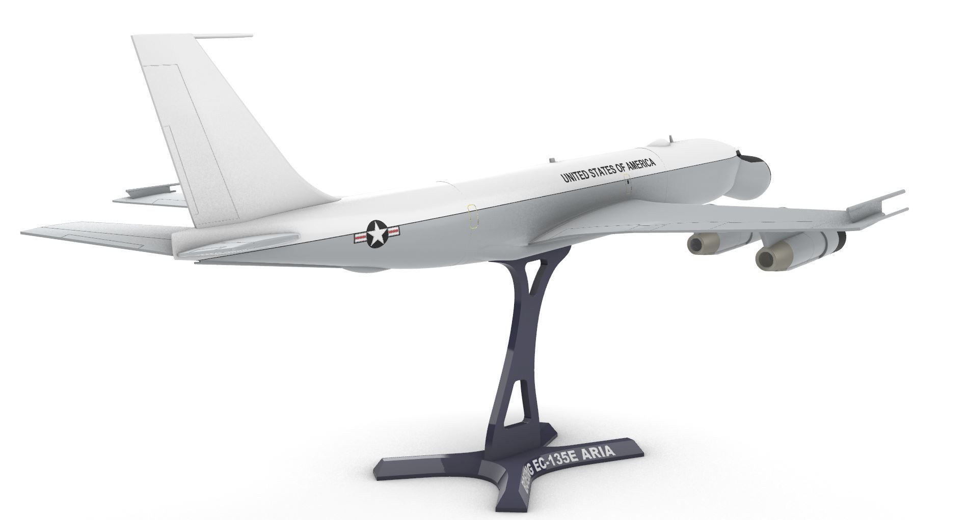 Boeing EC-135 3D print model_10