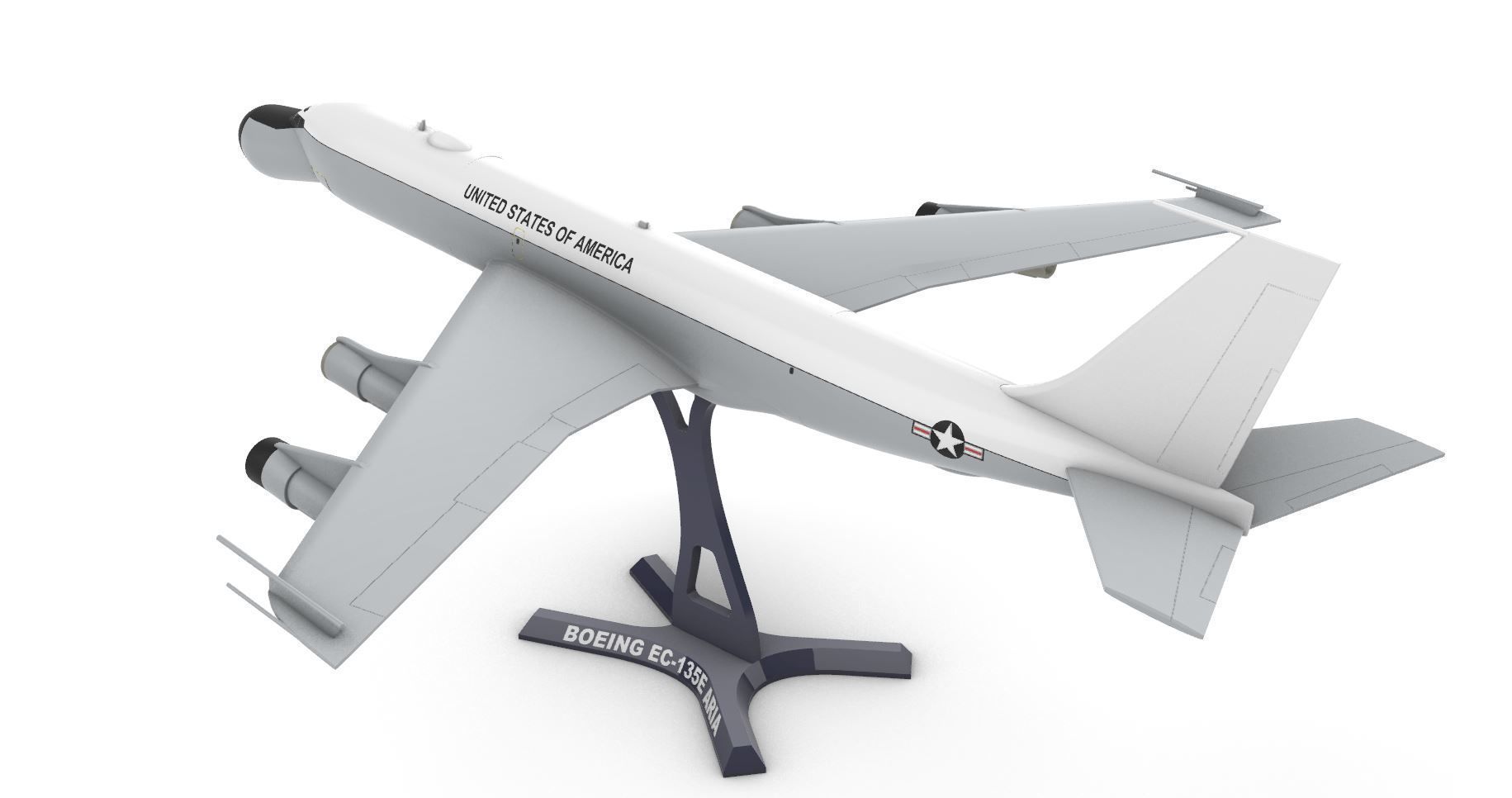 Boeing EC-135 3D print model_1