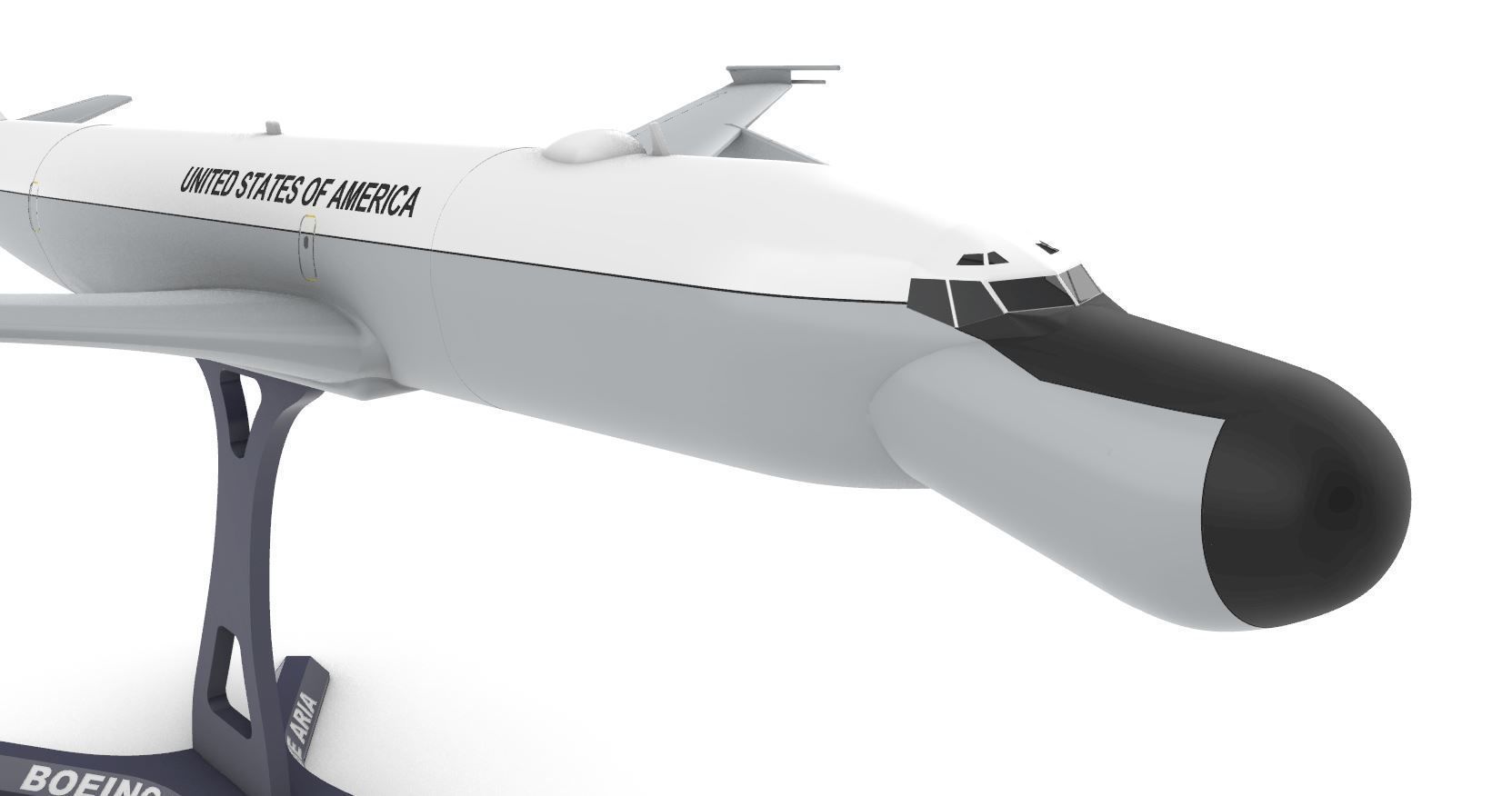 Boeing EC-135 3D print model_8