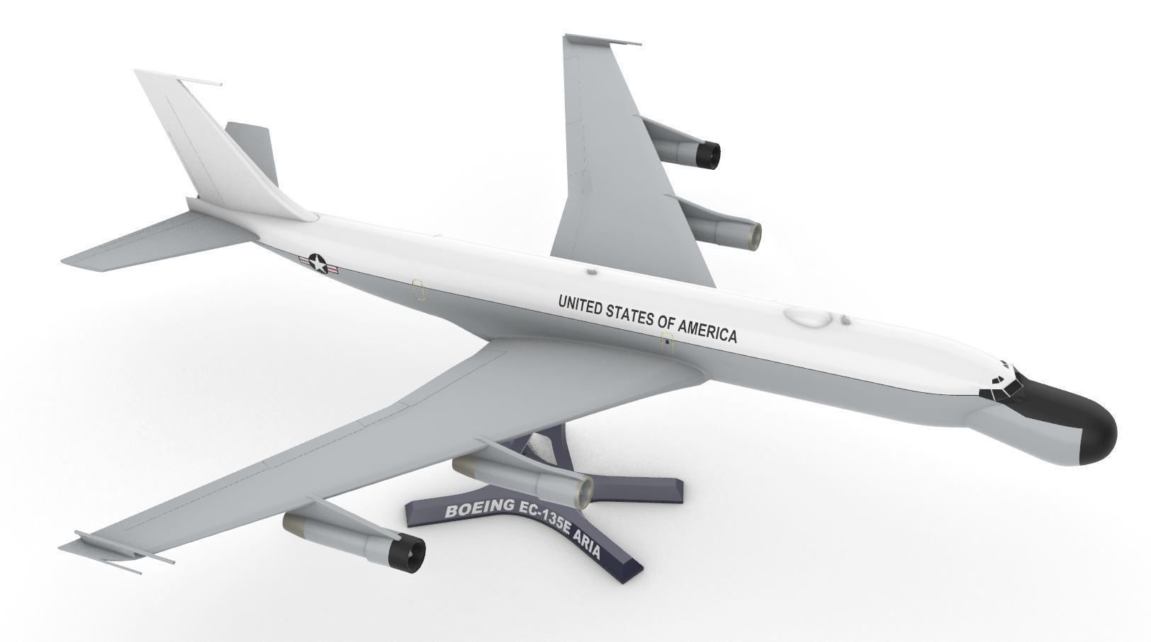 Boeing EC-135 3D print model_9