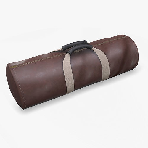 Old Vintage Duffle Bag Low-poly PBR Low-poly 3D model