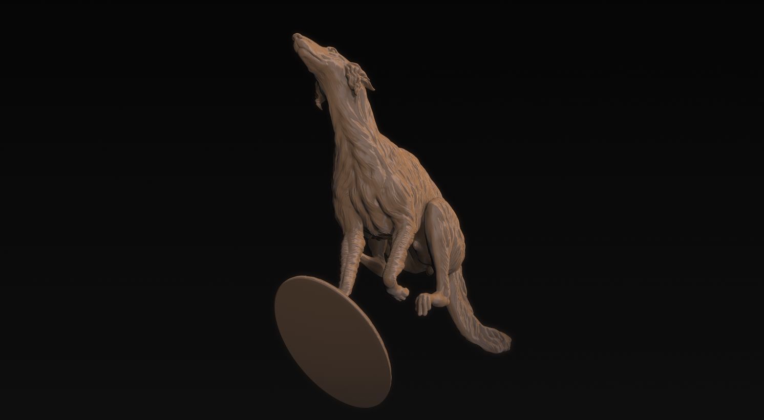 Borzoi Corriendo 3D print model_13
