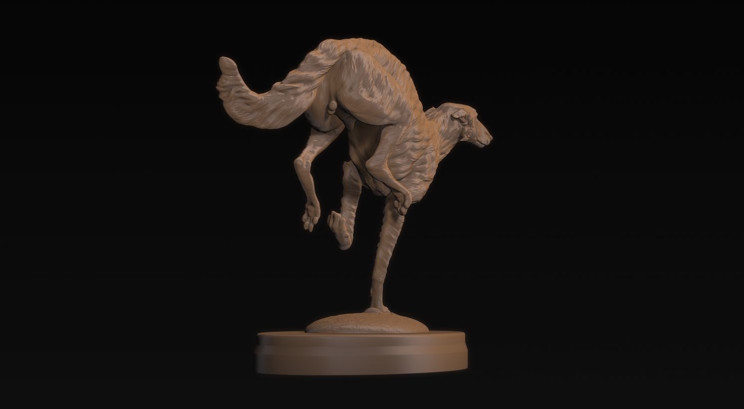 Borzoi Corriendo 3D print model_17