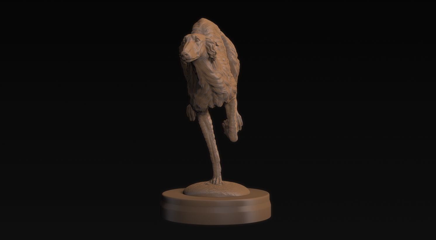 Borzoi Corriendo 3D print model_4