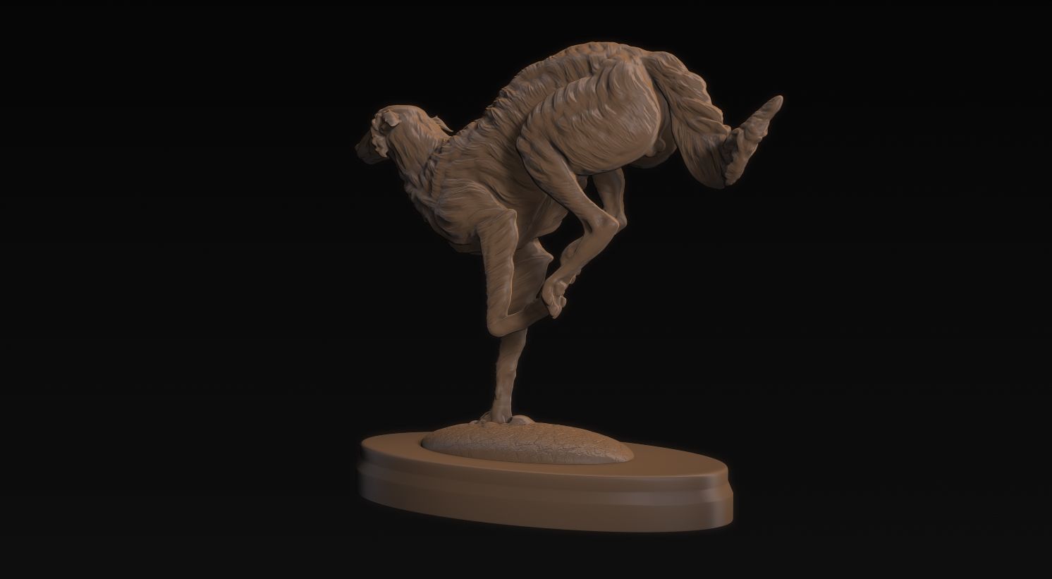 Borzoi Corriendo 3D print model_20