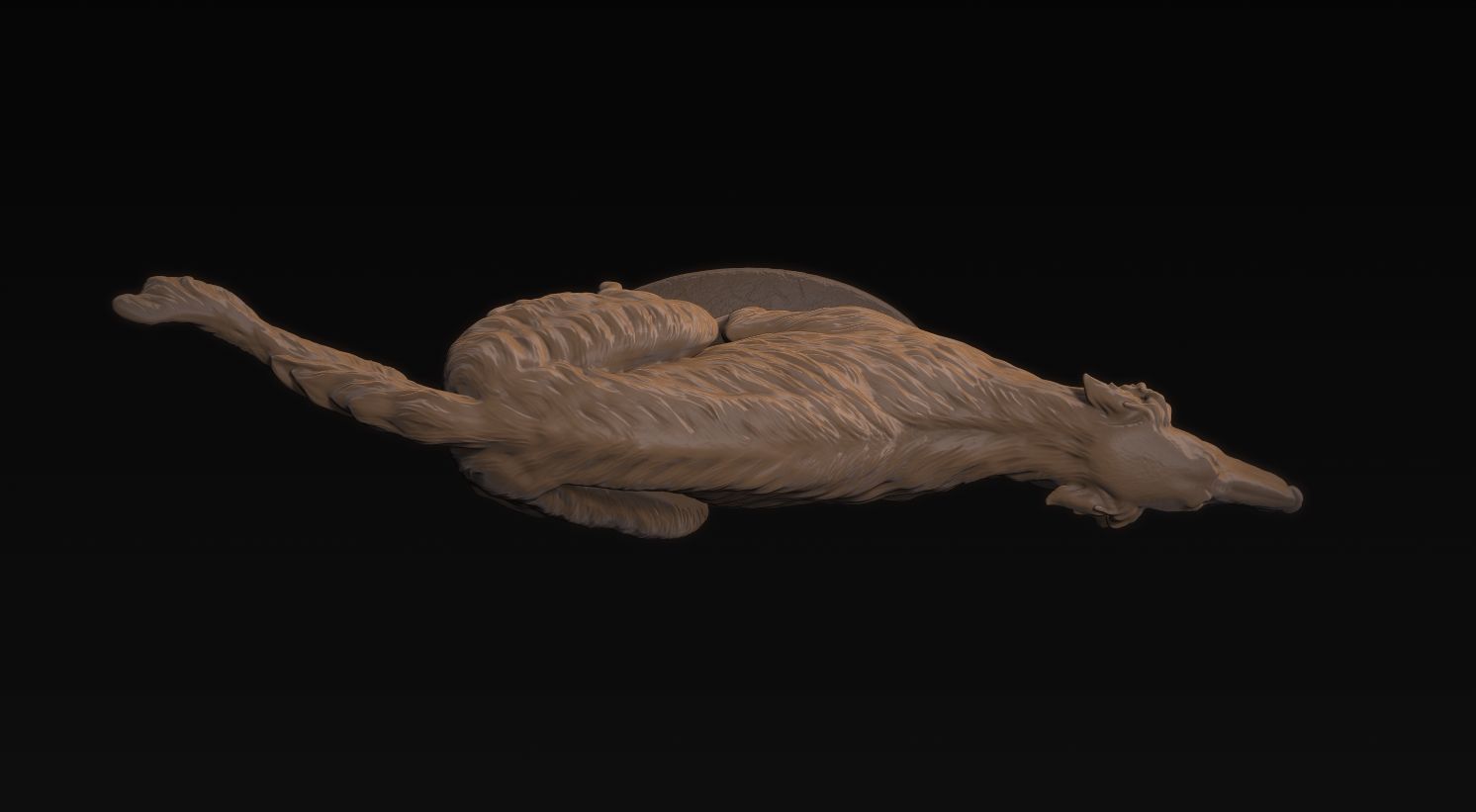 Borzoi Corriendo 3D print model_9