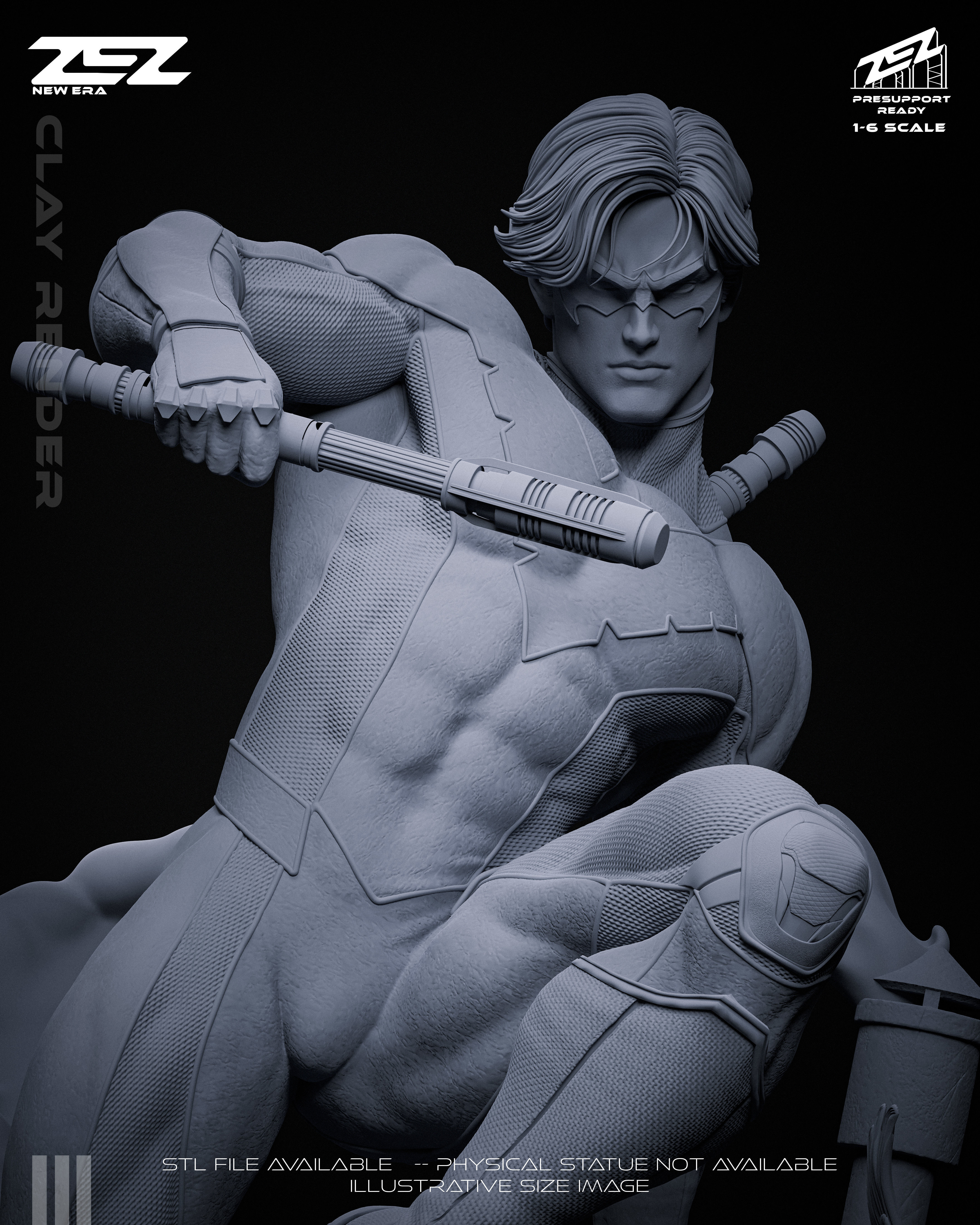 Nightwing - STL 3D print model_8