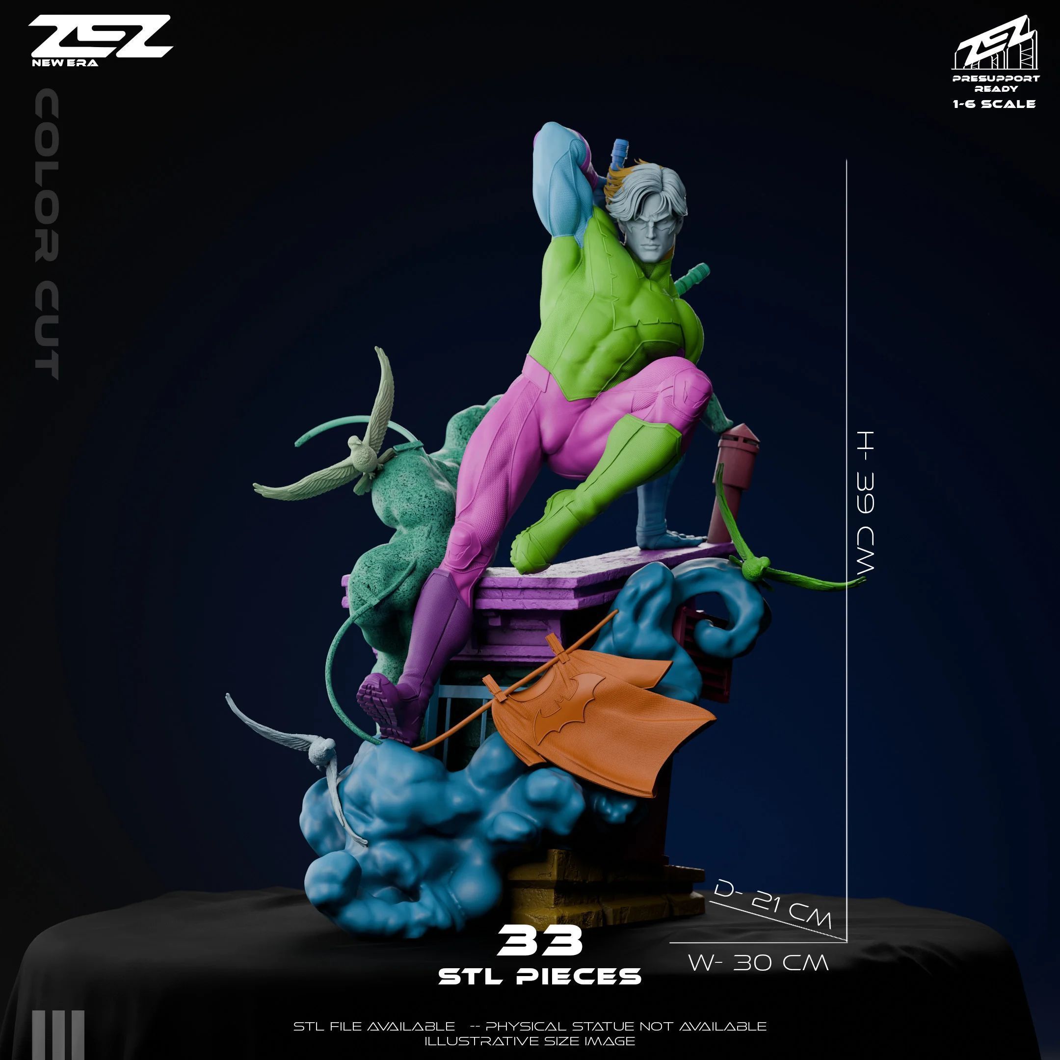 Nightwing - STL 3D print model_9