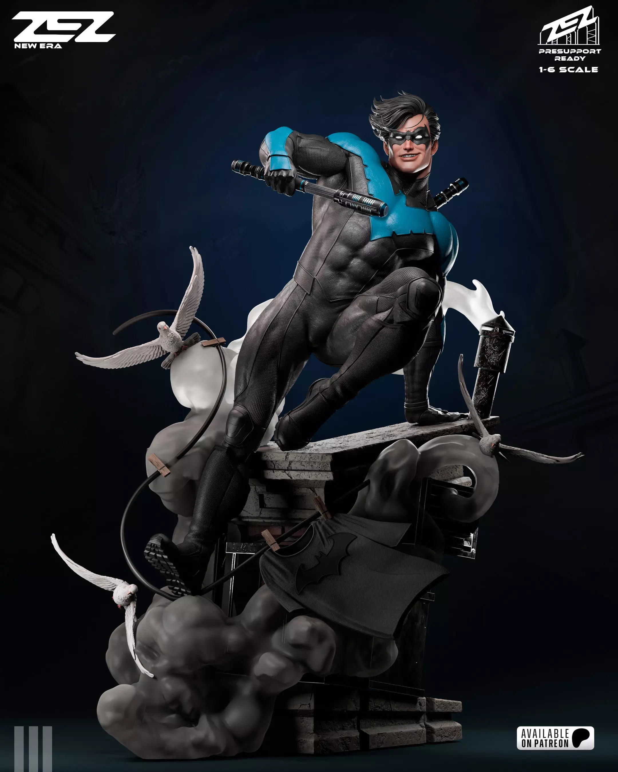 Nightwing - STL 3D print model_0