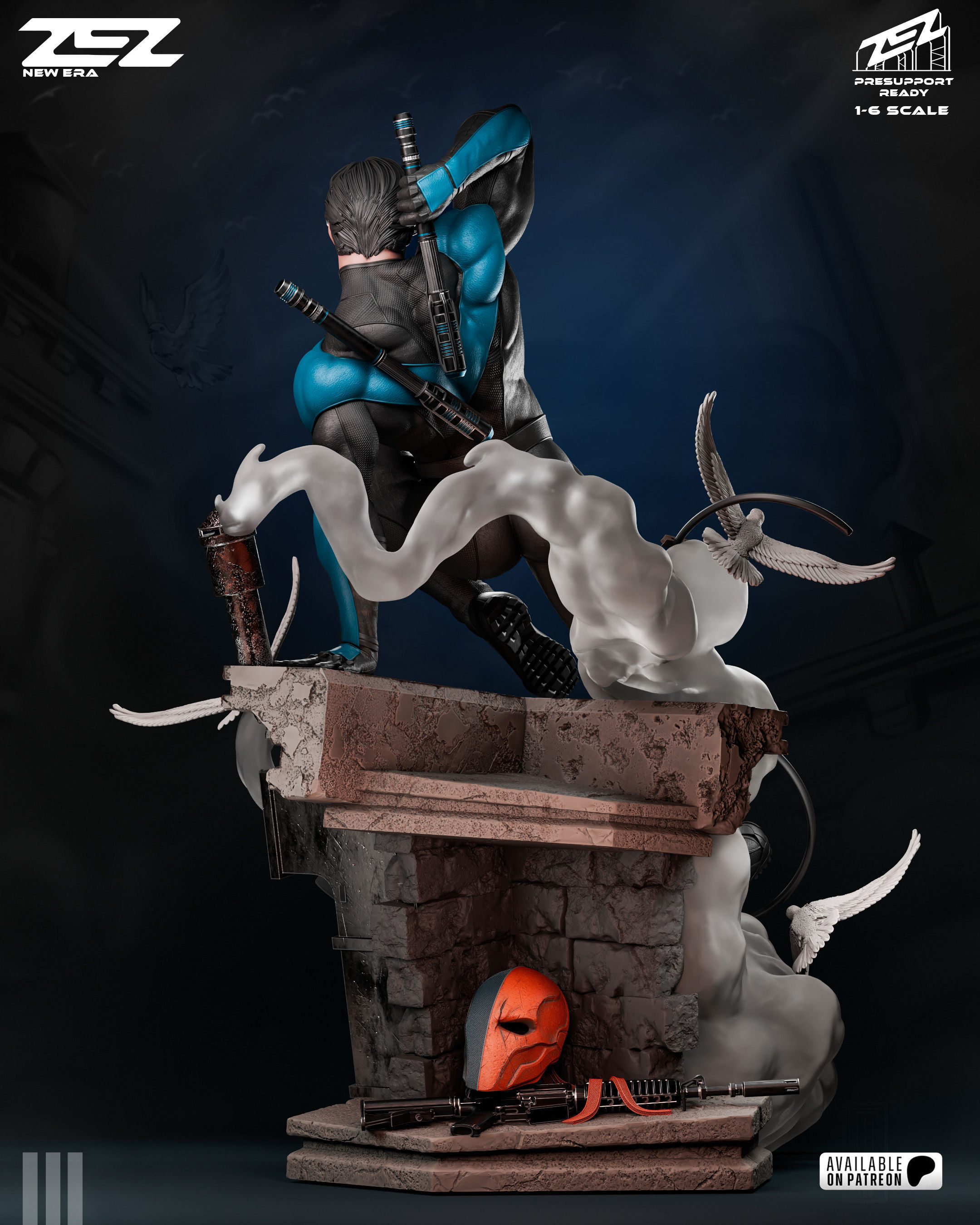 Nightwing - STL 3D print model_4